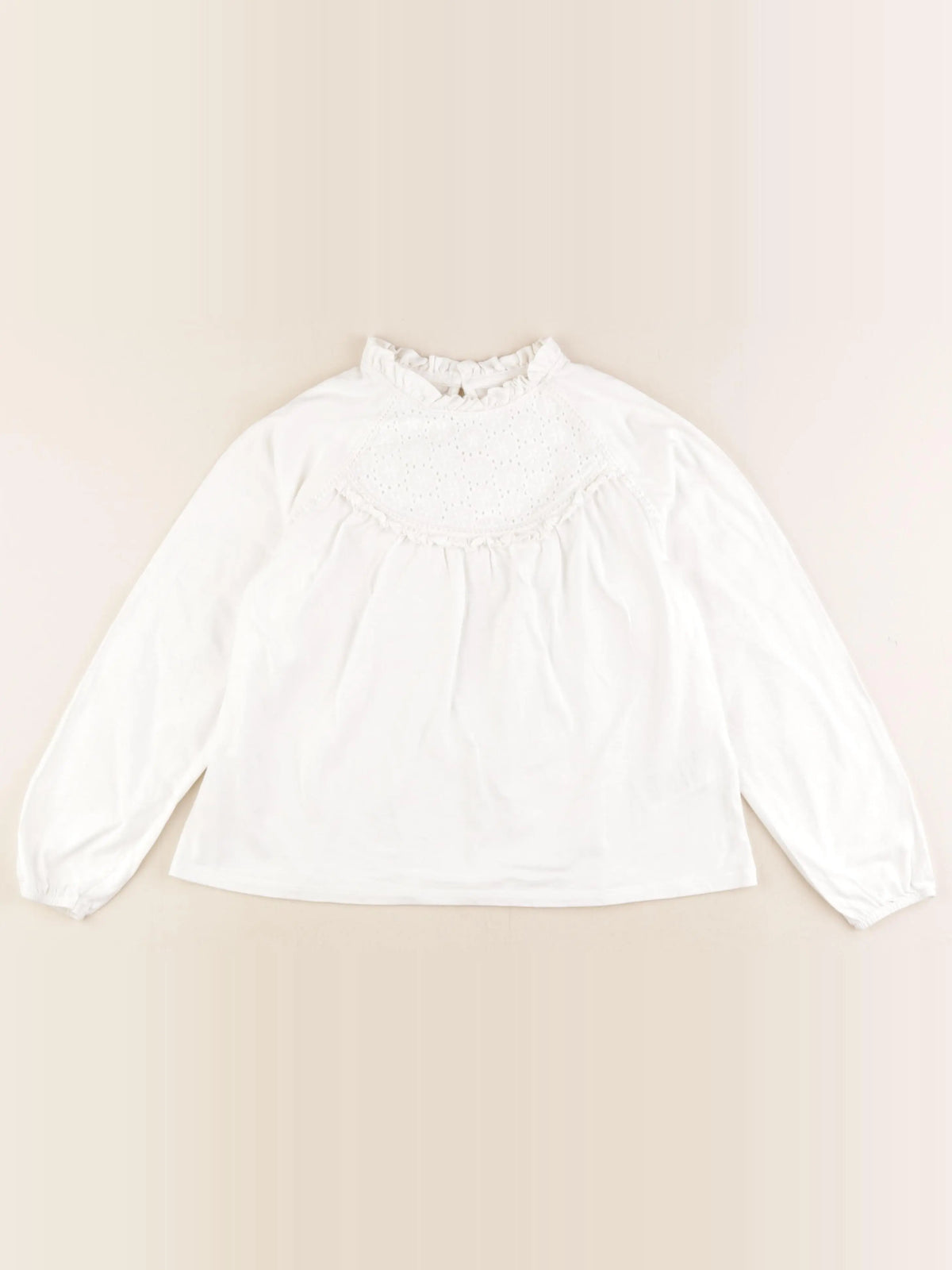 Vertbaudet - tee-shirt blanc - 8 ans