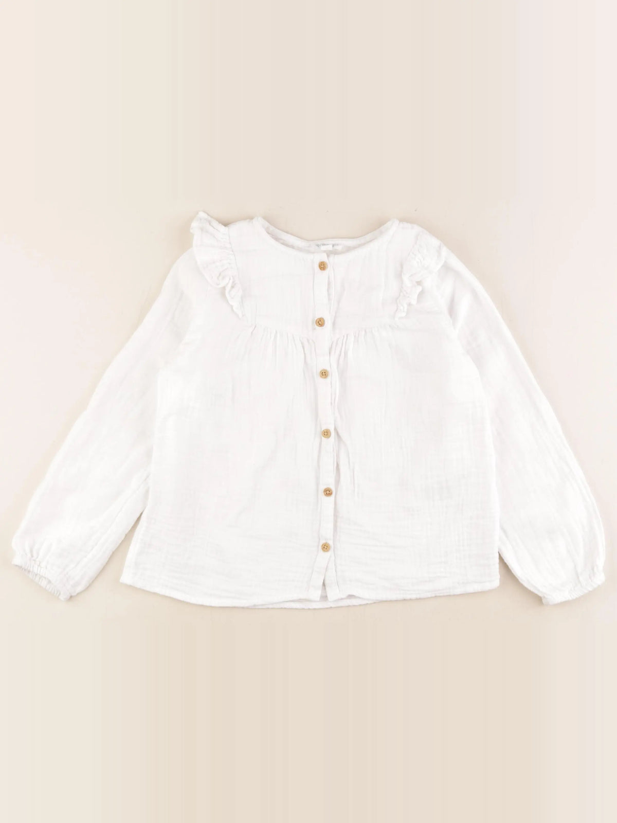 Vertbaudet - blouse blanc - 7 ans