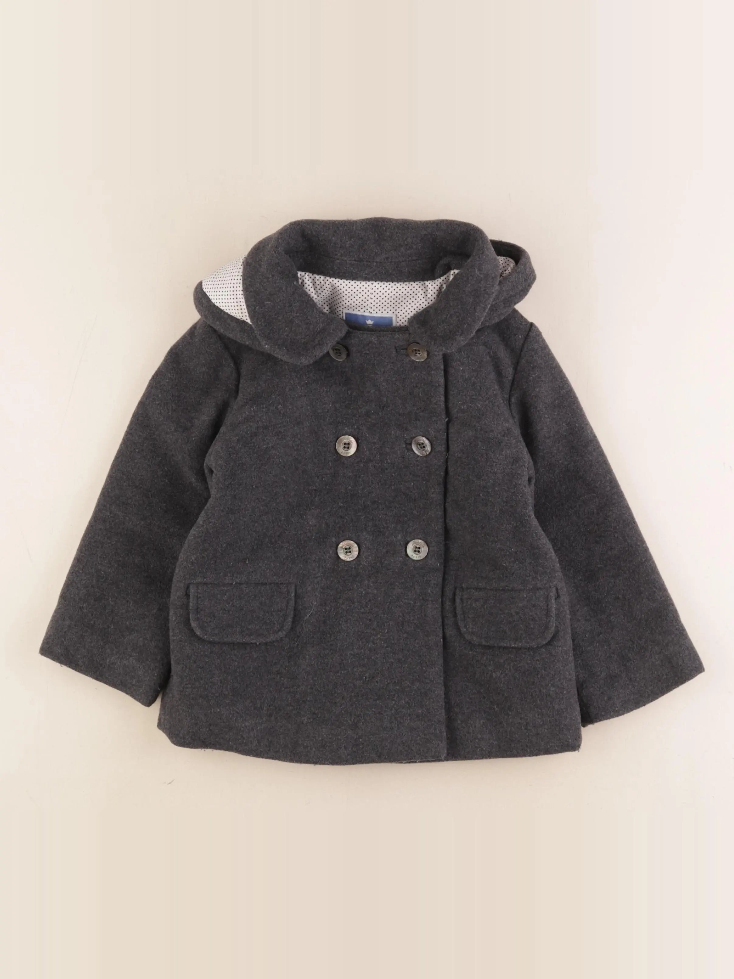 Jacadi - manteau gris - 36 mois