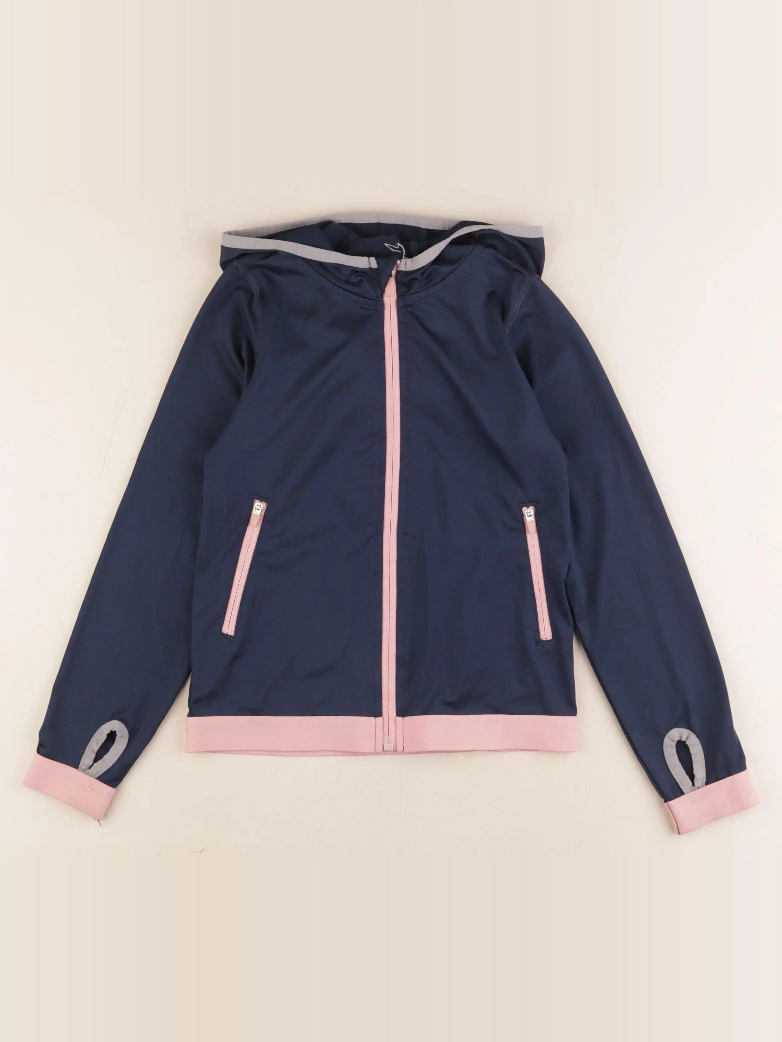 Vertbaudet - sweat bleu - 7 ans