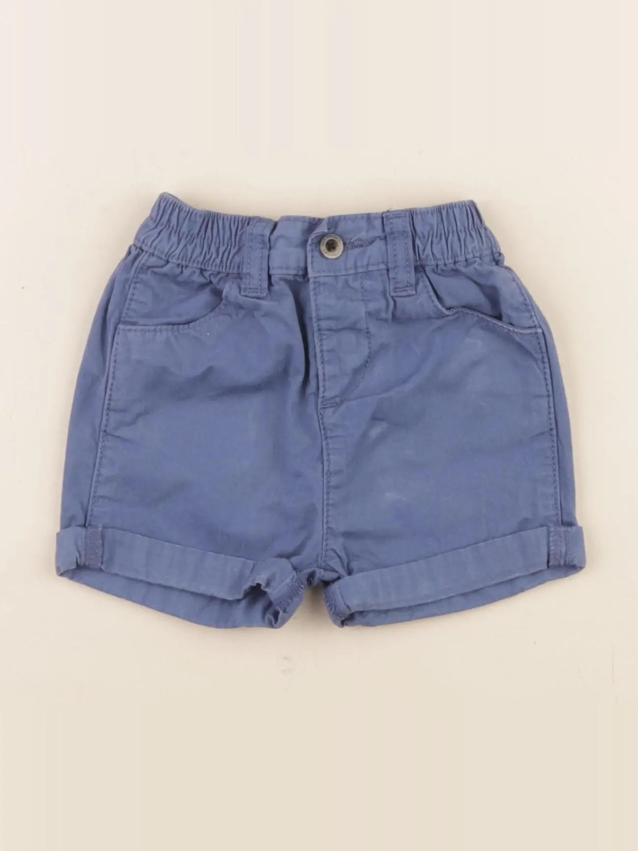 Vertbaudet - short bleu - 6 mois