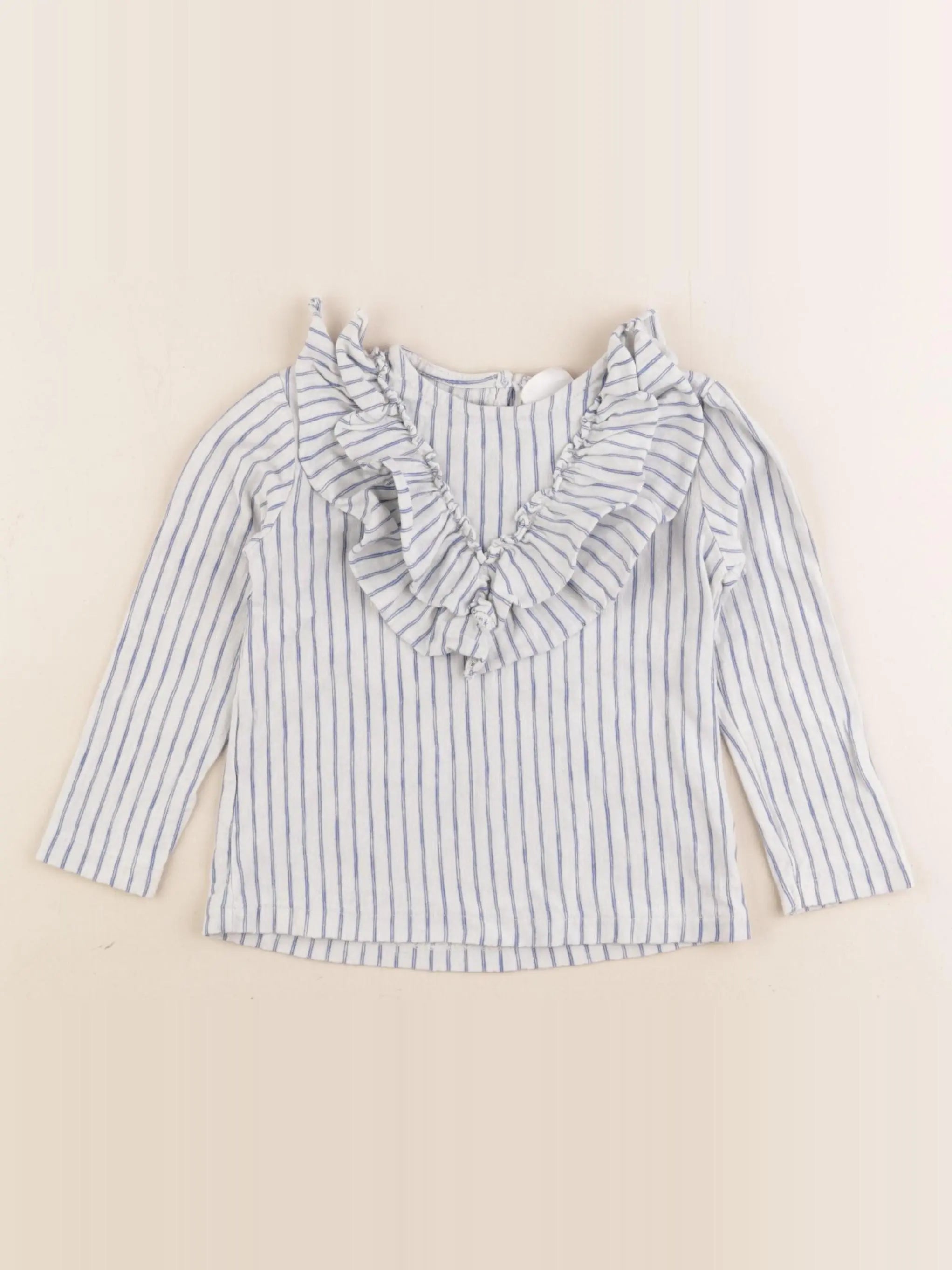 Zara - blouse bleu, gris - 18/24 mois