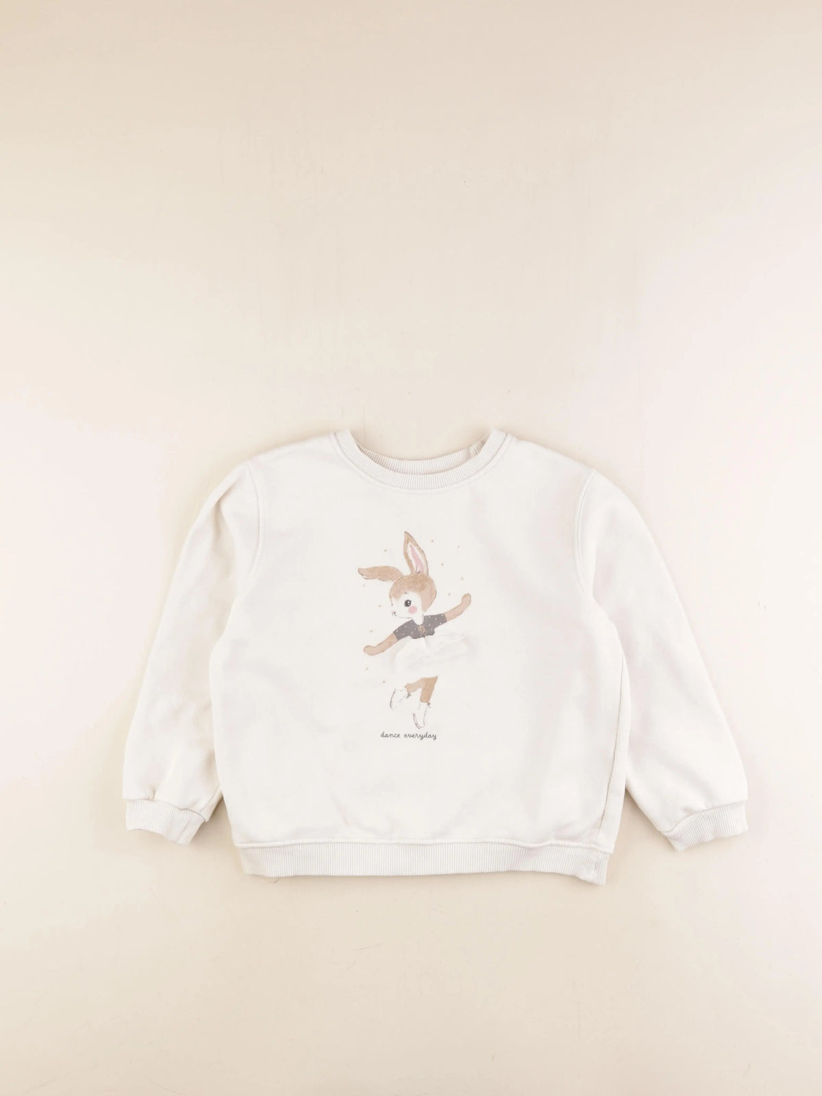 H&M - sweat beige - 6/8 ans