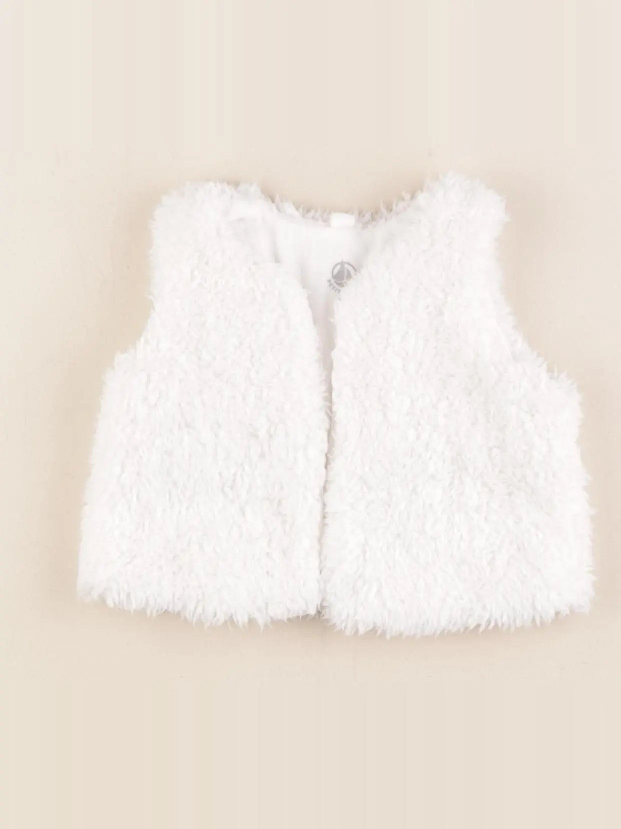 Petit Bateau - gilet blanc - 3 mois
