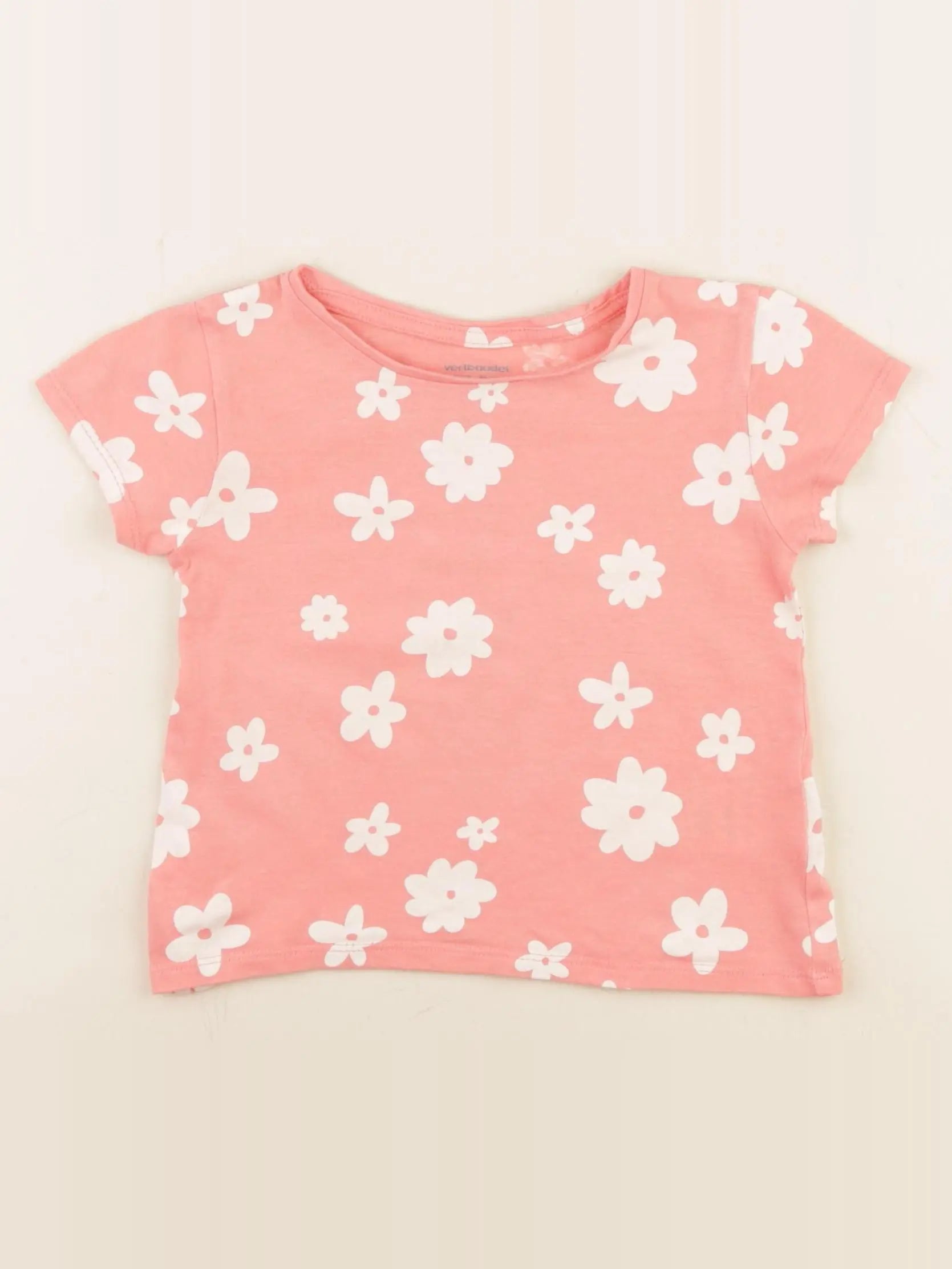 Vertbaudet - tee-shirt orange - 2 ans