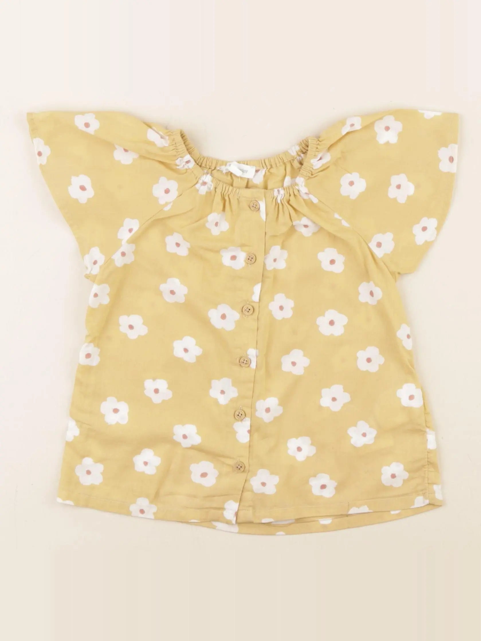 Vertbaudet - blouse jaune - 2 ans