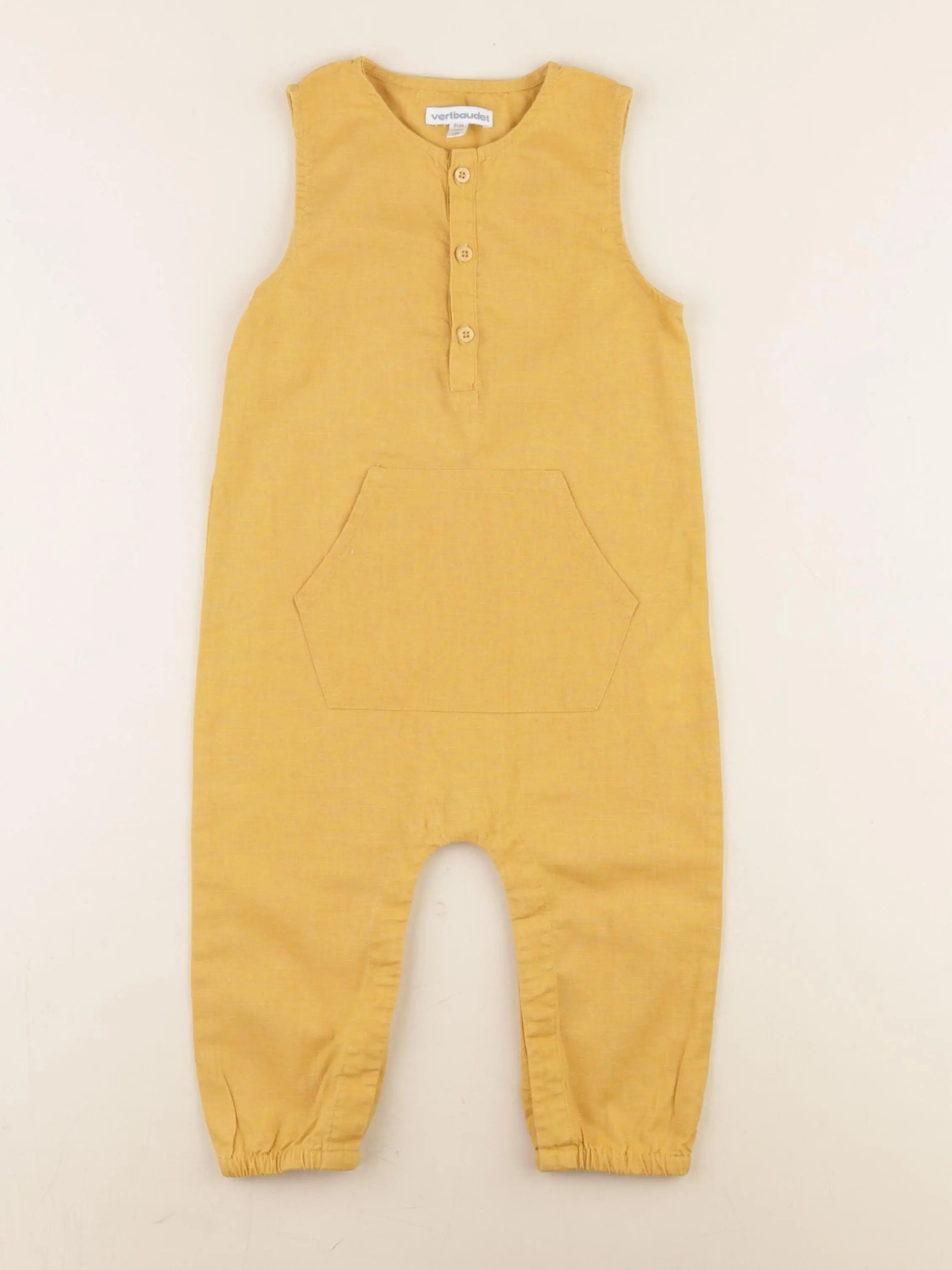 Vertbaudet - combinaison jaune - 18 mois