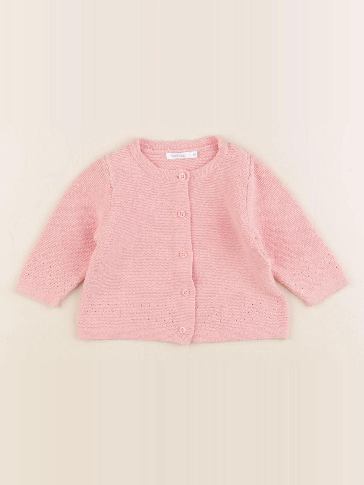 Boutchou - gilet rose - 6 mois