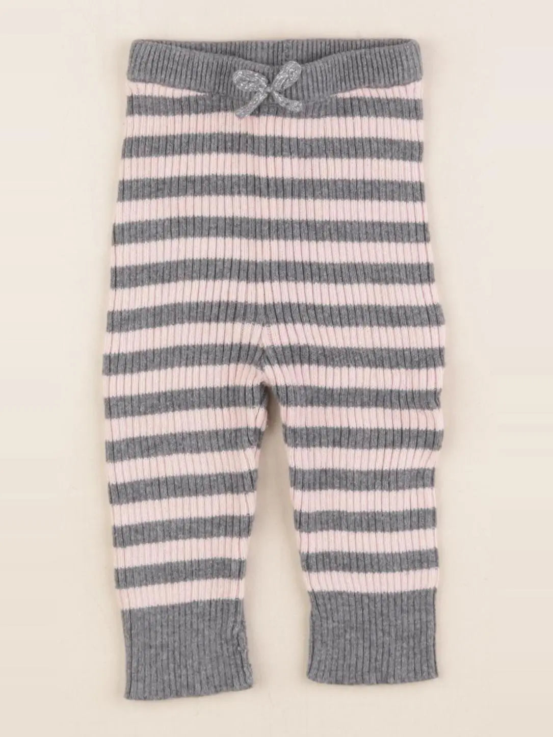 La Redoute - legging gris, rose, argent - 3 mois