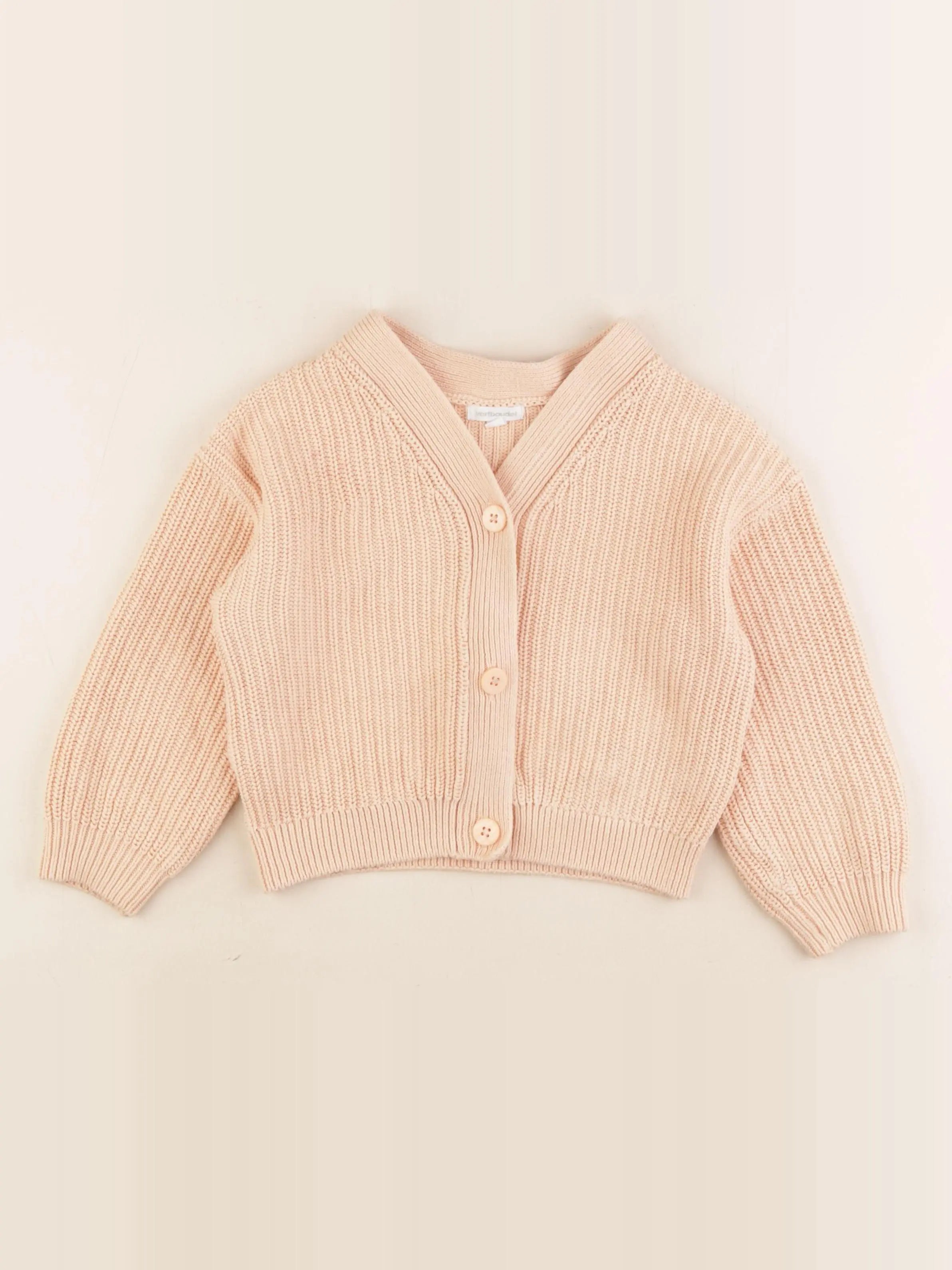 Vertbaudet - gilet orange - 5 ans