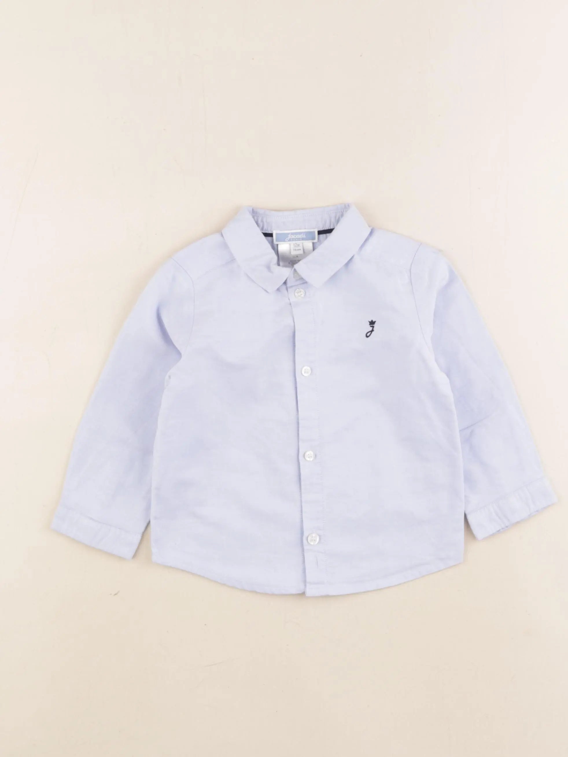 Jacadi - chemise bleu - 12 mois