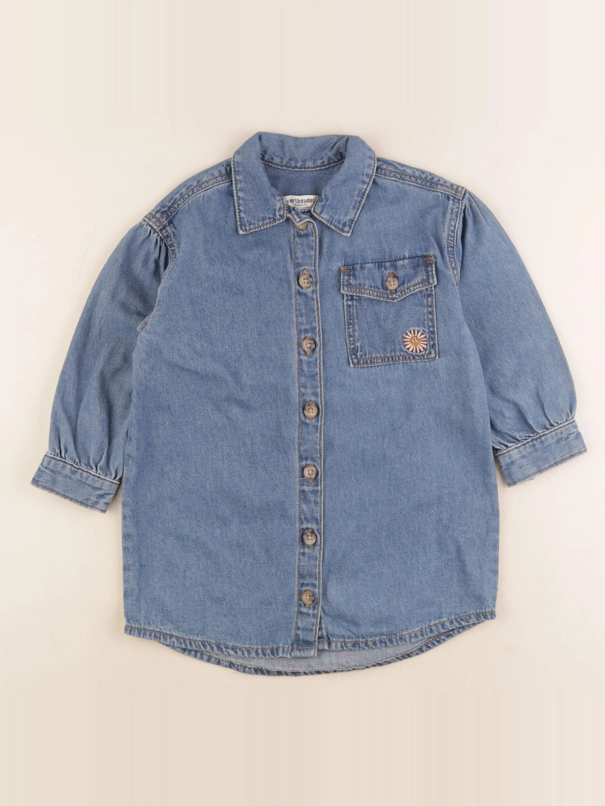 Vertbaudet - robe bleu - 4 ans