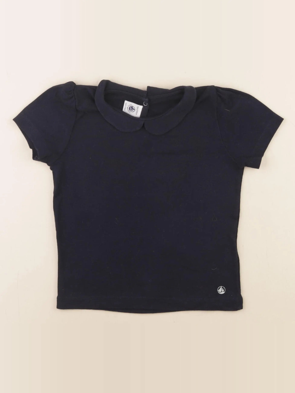 Petit Bateau - tee-shirt bleu - 5 ans
