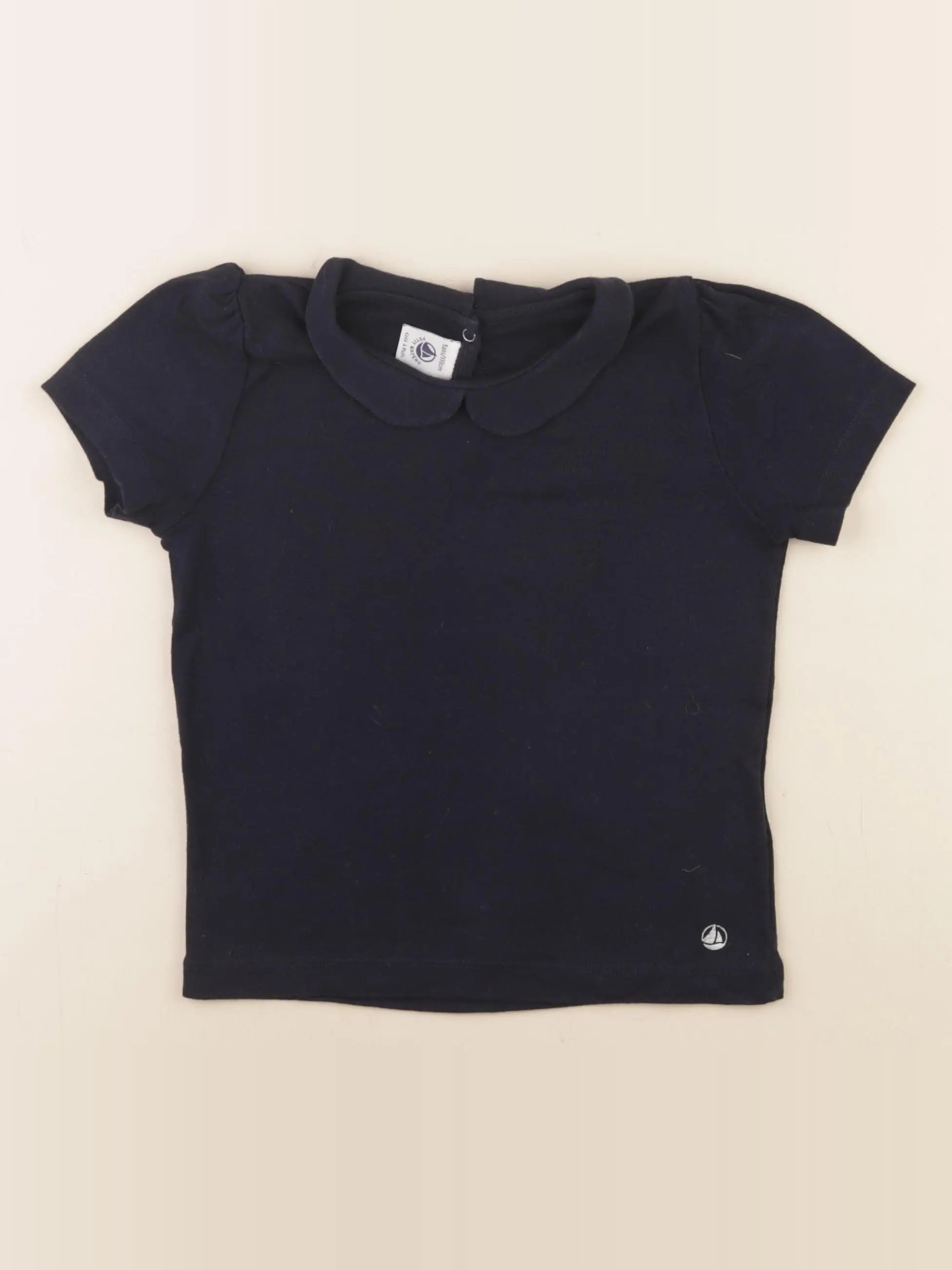 Petit Bateau - tee-shirt bleu - 5 ans