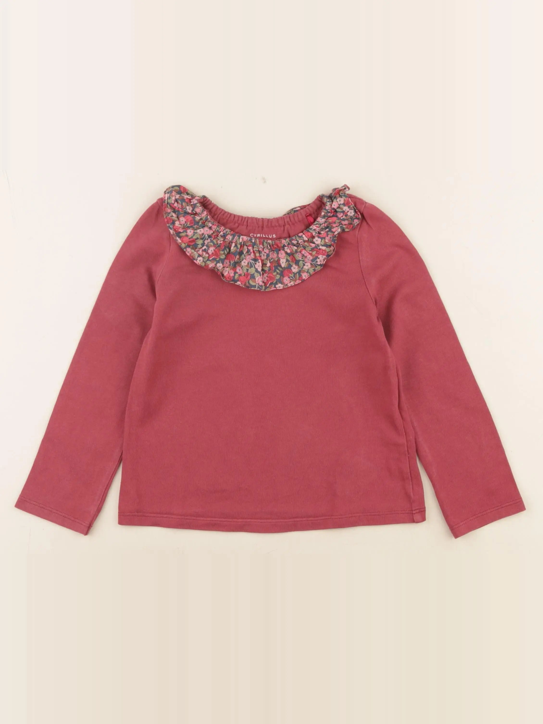 Cyrillus - tee-shirt rose - 4 ans