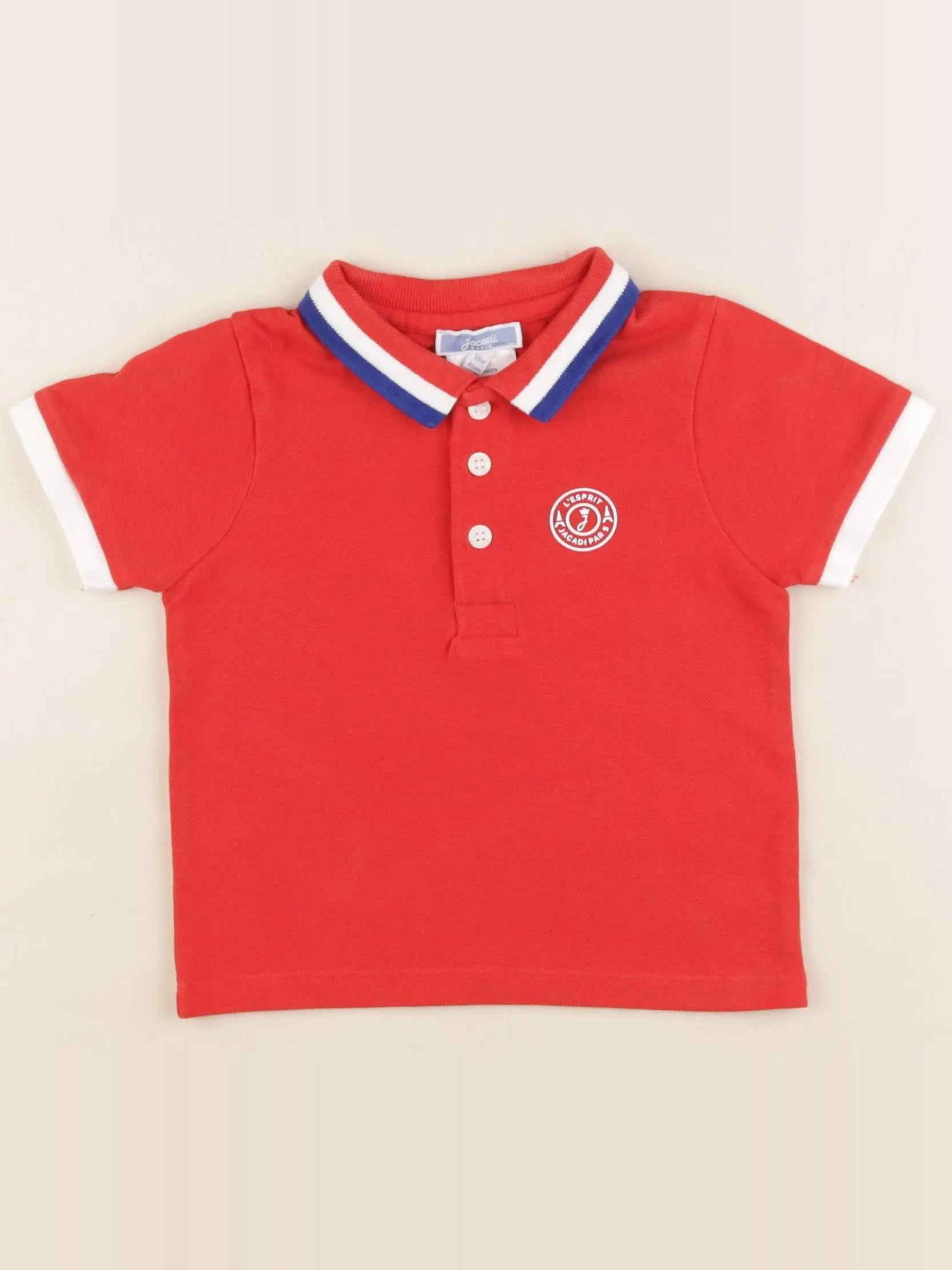 Jacadi - polo rouge - 18 mois