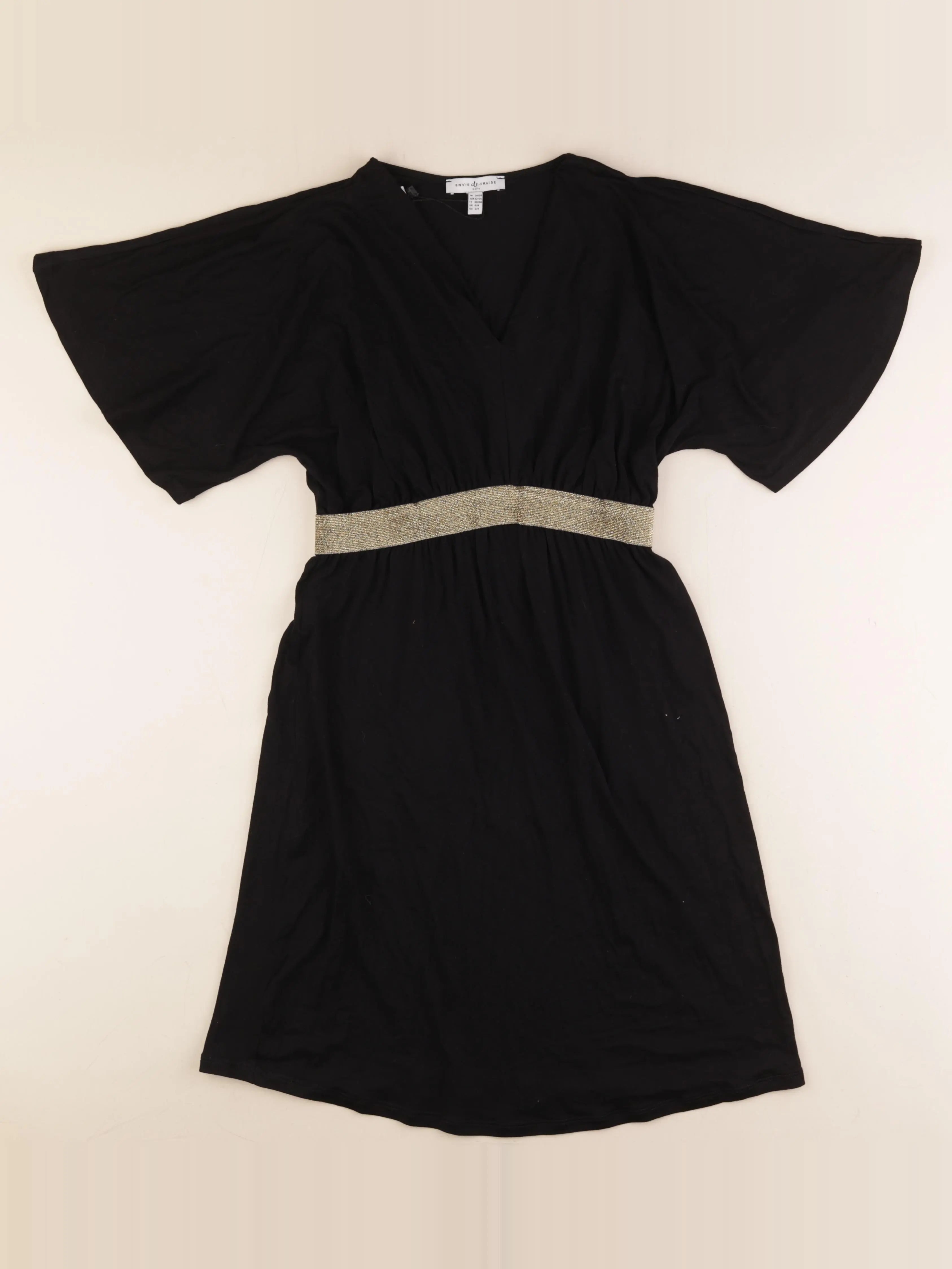 Envie de fraise - robe grossesse, allaitement noir - 34 à 36