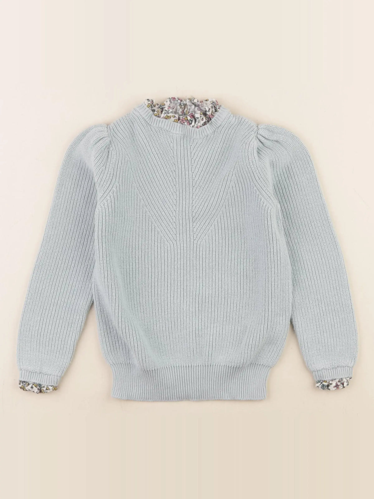 Monoprix - pull bleu - 6 ans