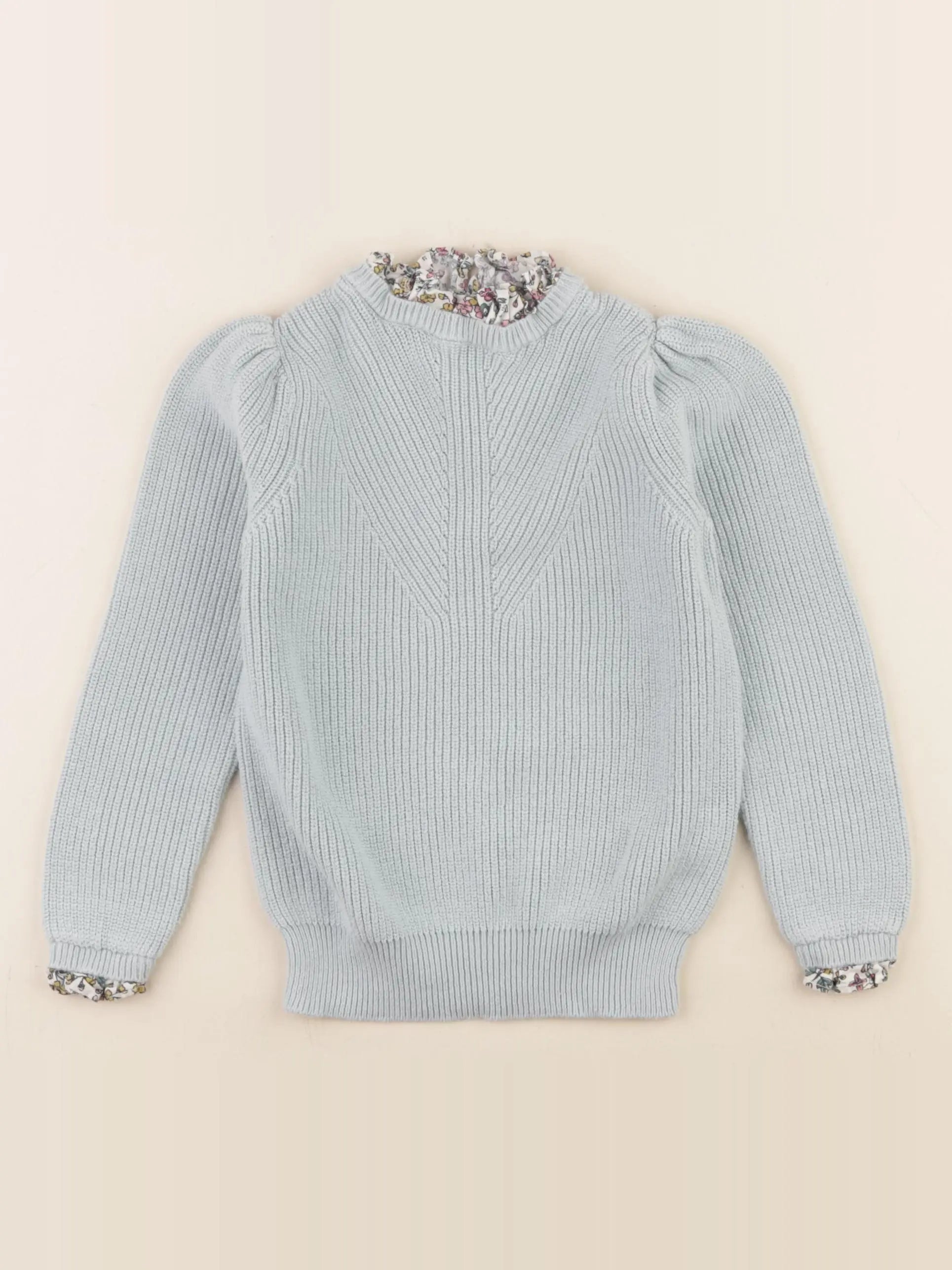 Monoprix - pull bleu - 6 ans