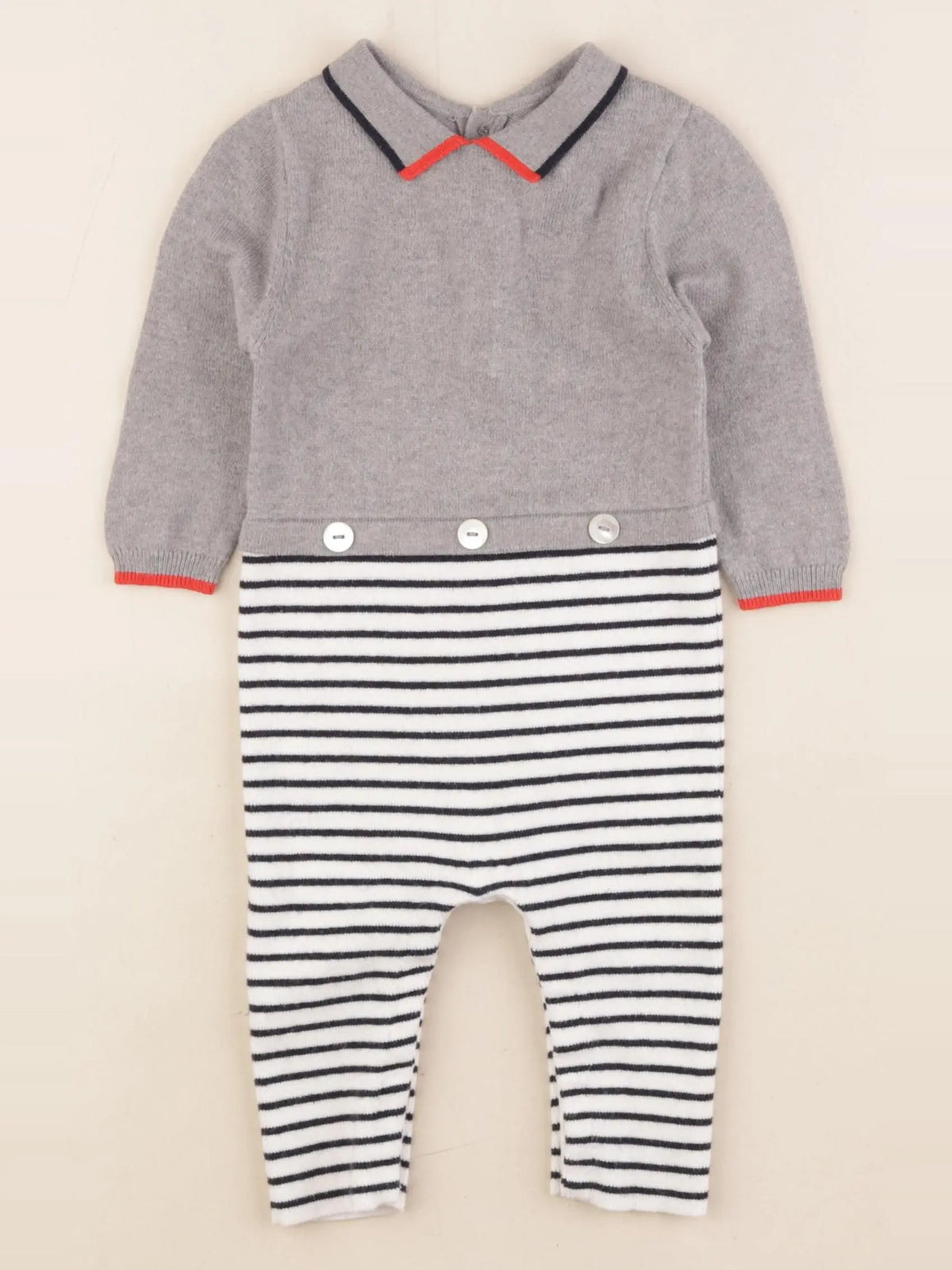 Jacadi - combinaison multicolore - 6 mois