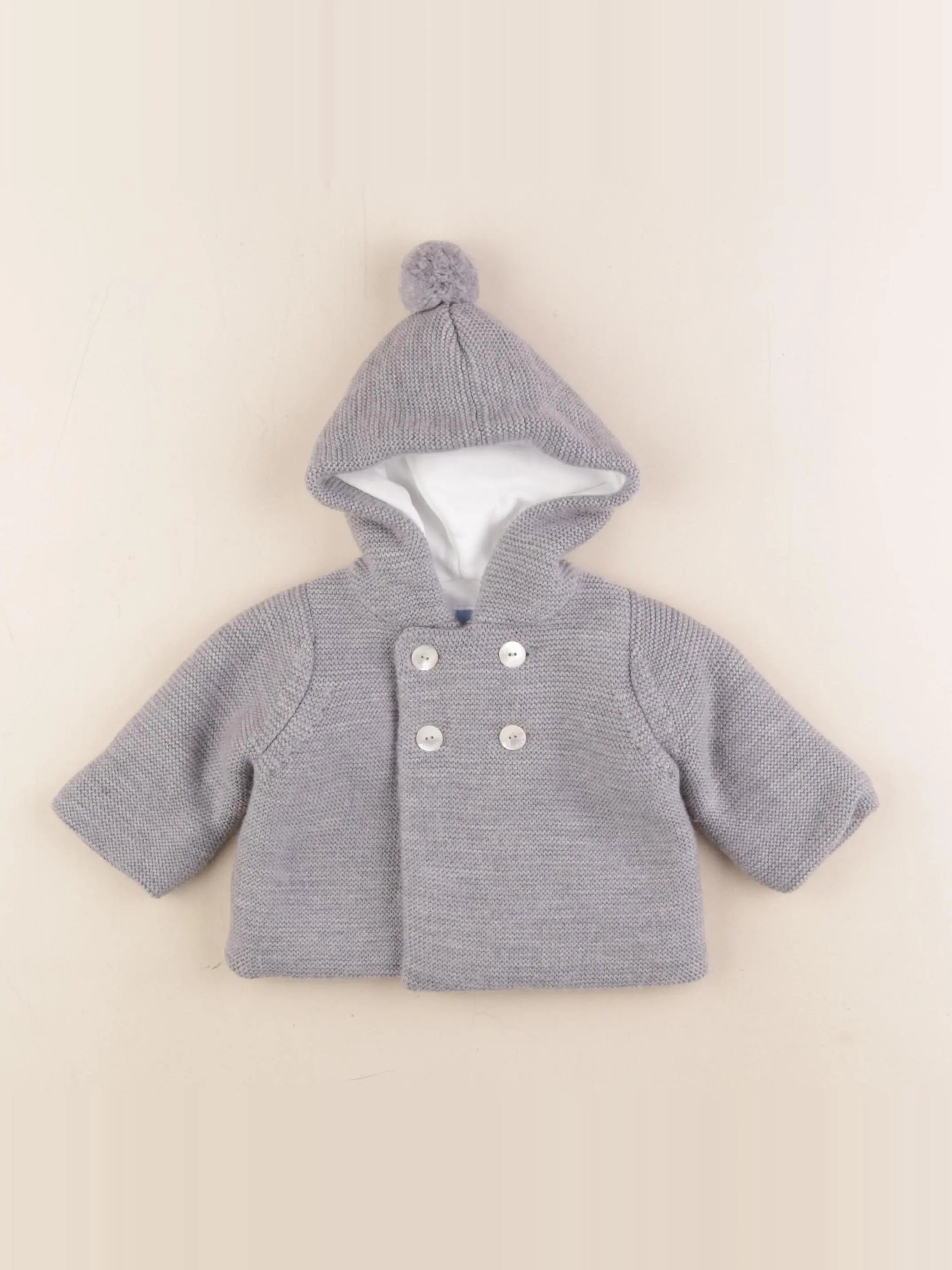 Jacadi - gilet gris - 1 mois