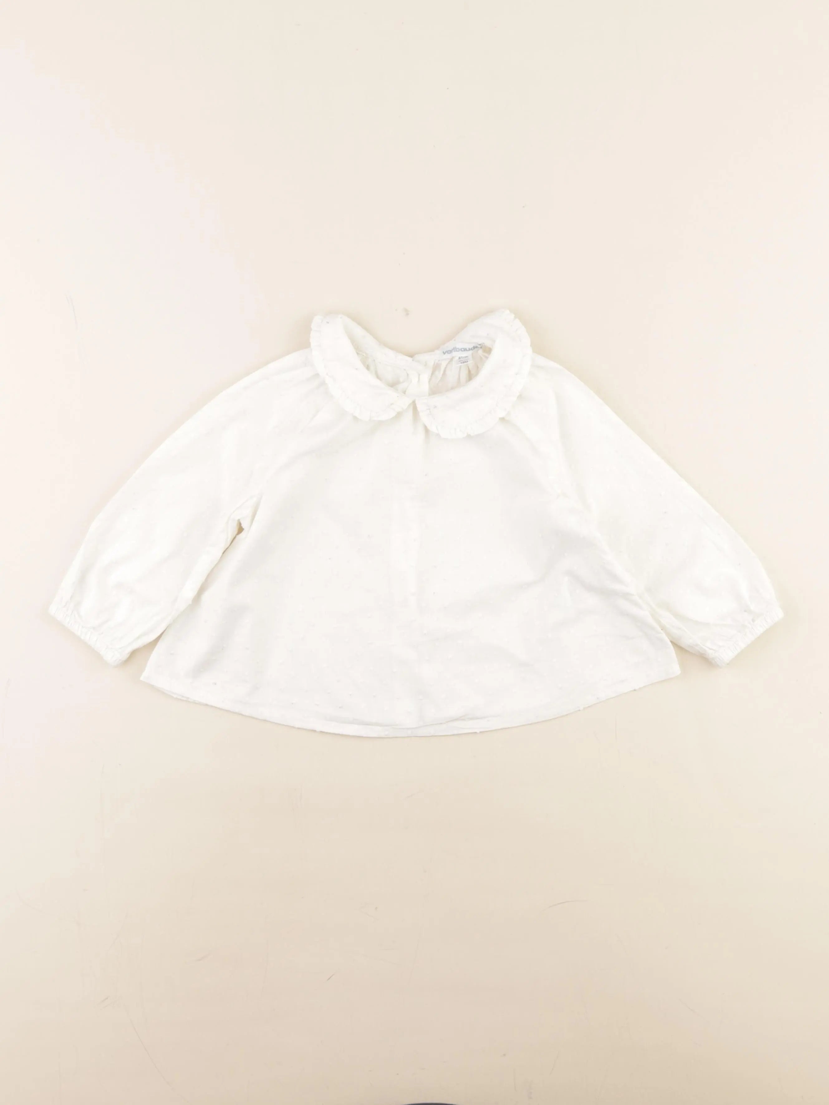 Vertbaudet - blouse blanc - 18 mois