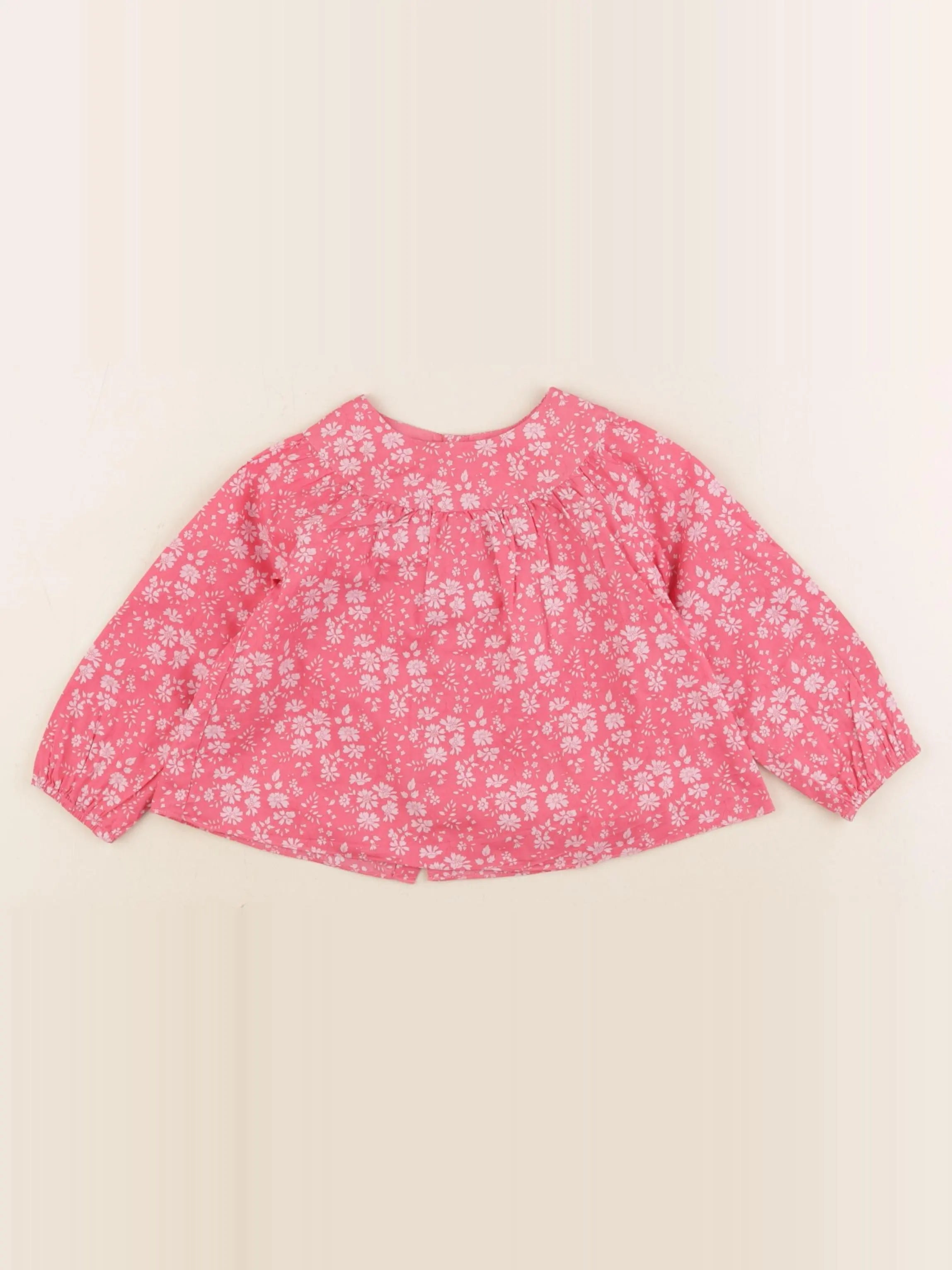 Jacadi - blouse liberty rose - 12 mois