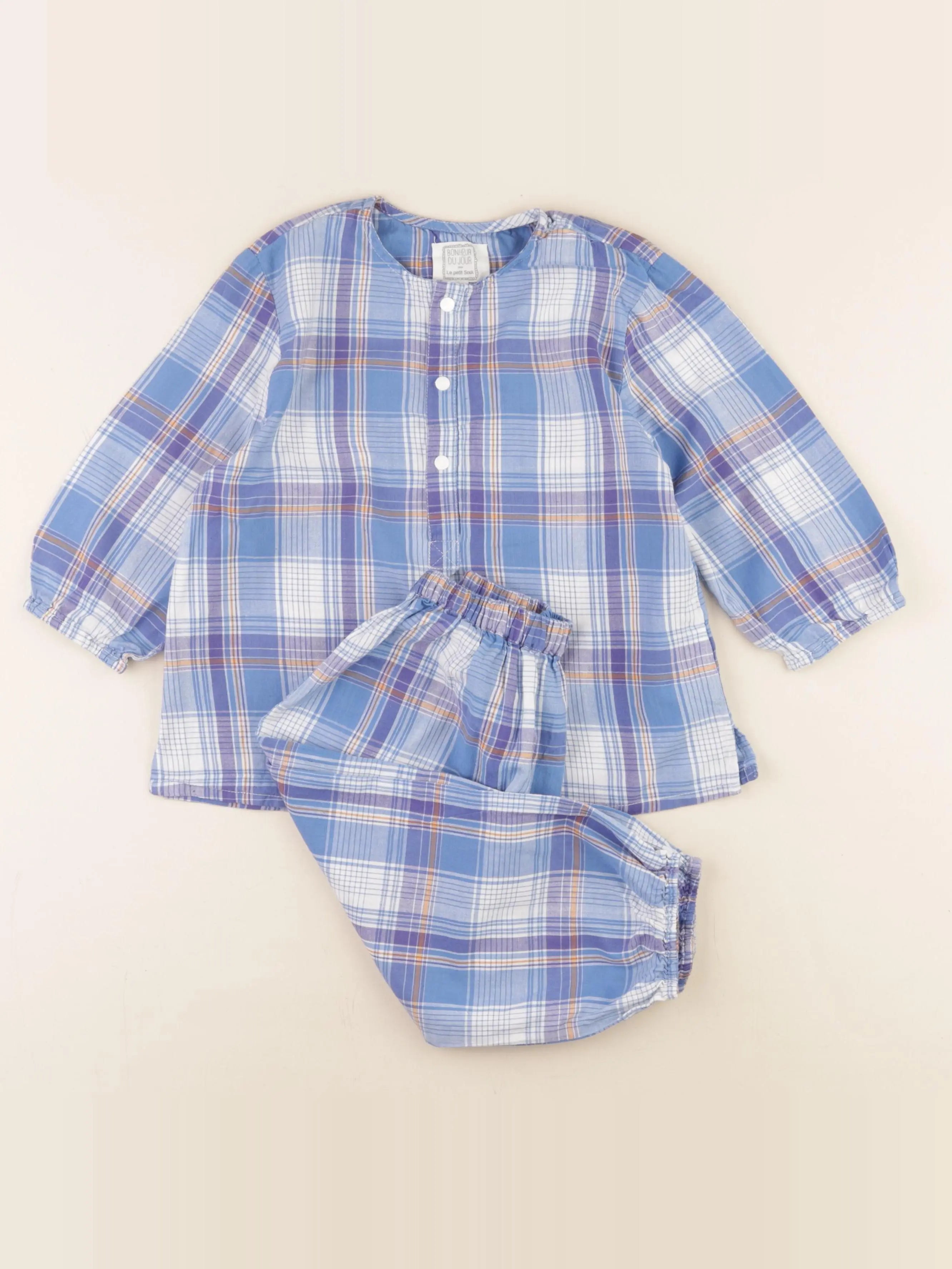 Bonheur du jour - pyjama coton bleu - 2/3 ans