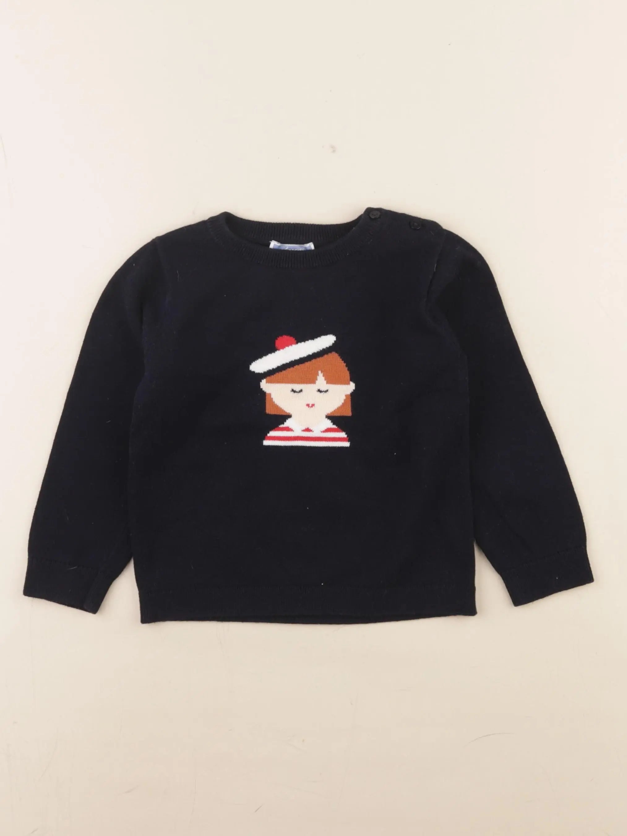 Jacadi - pull bleu - 36 mois