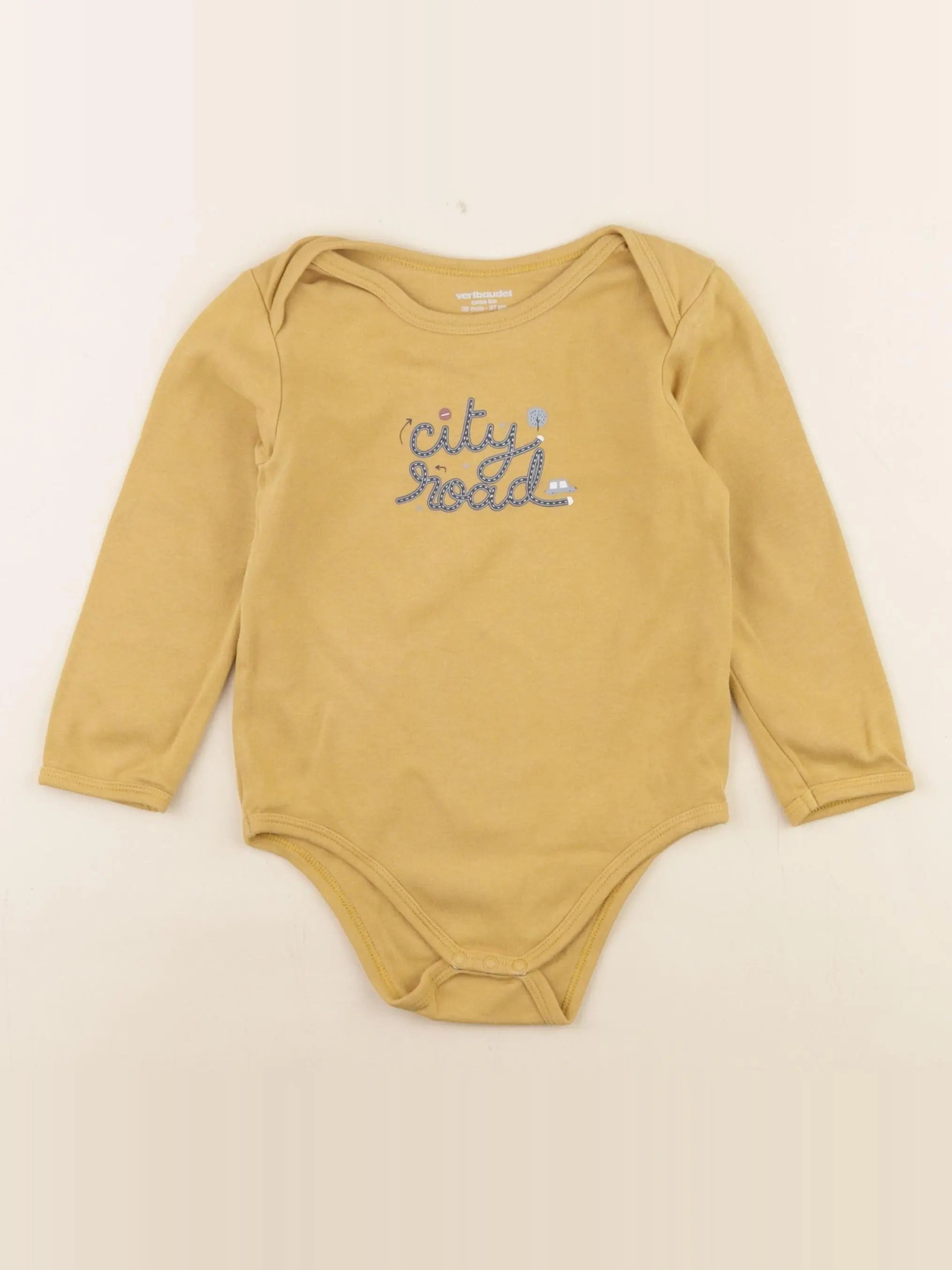 Vertbaudet - body jaune - 36 mois