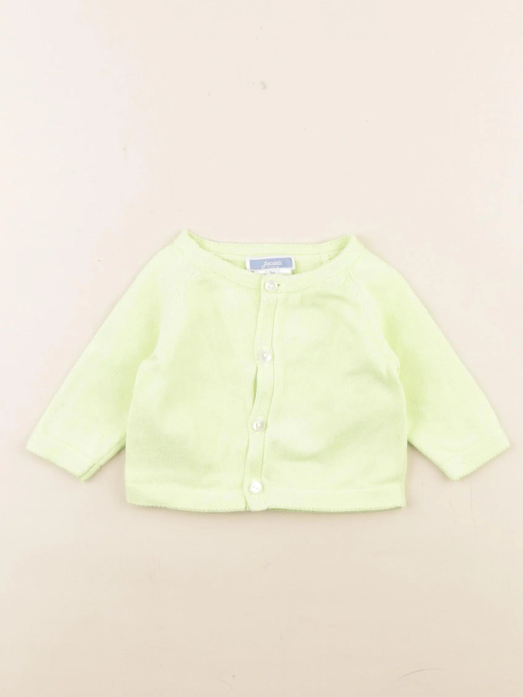 Jacadi - gilet vert - 3 mois