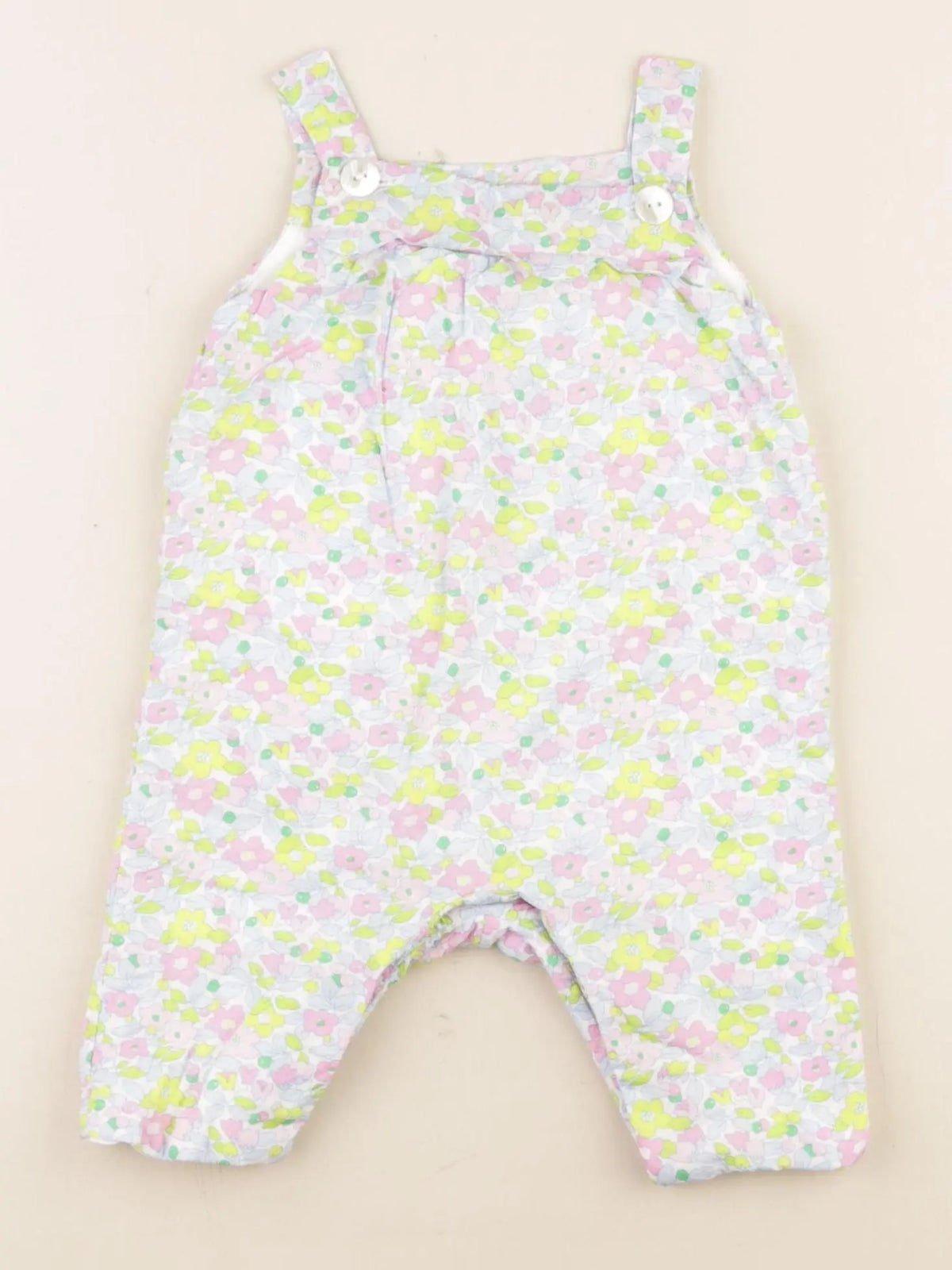 Jacadi - salopette liberty multicolore - 3 mois