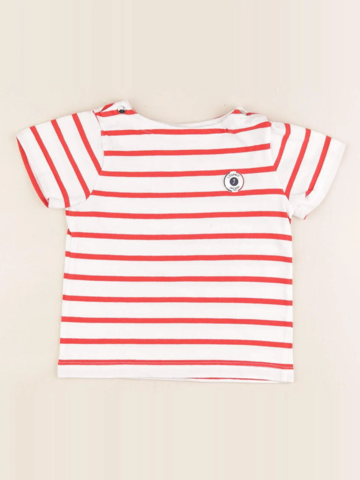 Jacadi - tee-shirt blanc, rouge - 24 mois