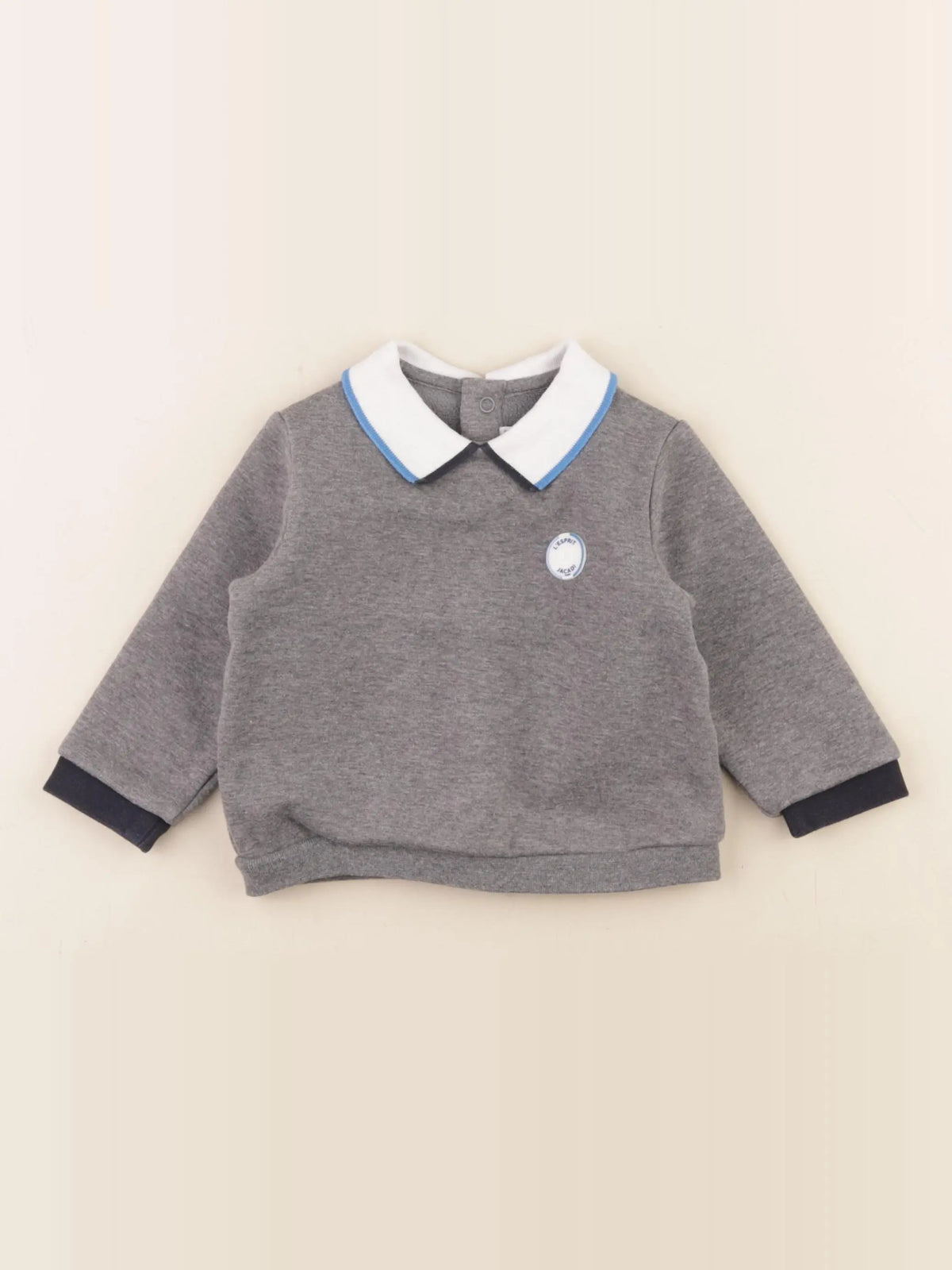 Jacadi - sweat gris - 12 mois