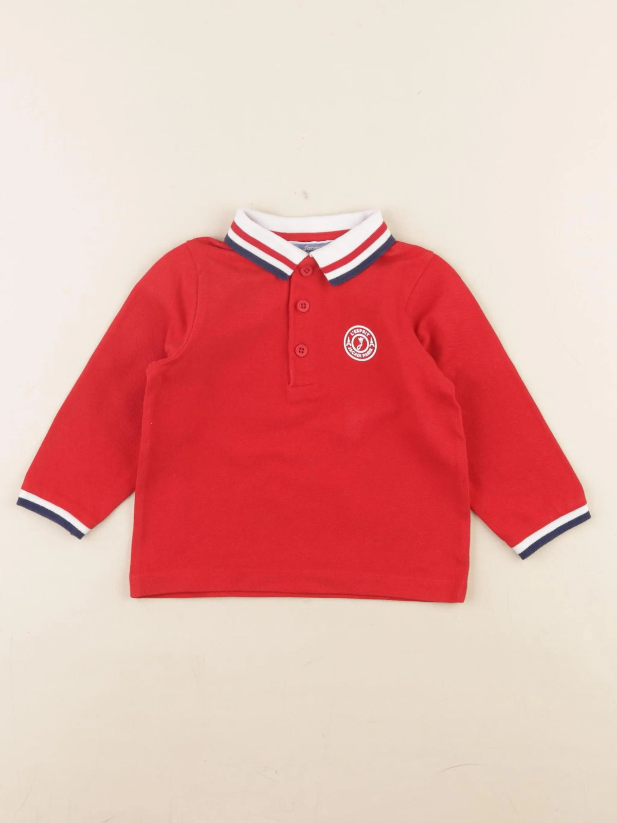 Jacadi - polo rouge - 12 mois