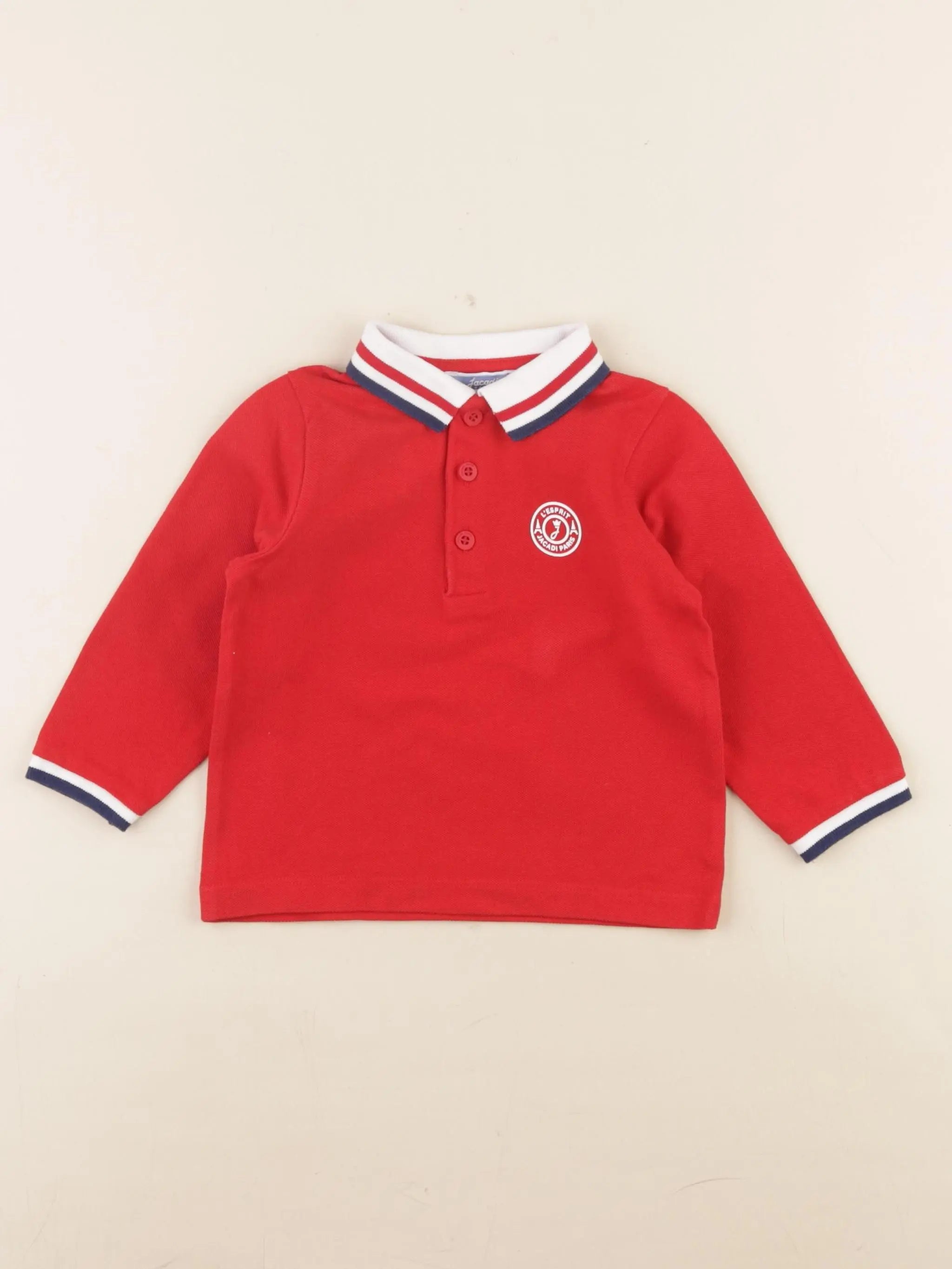 Jacadi - polo rouge - 12 mois