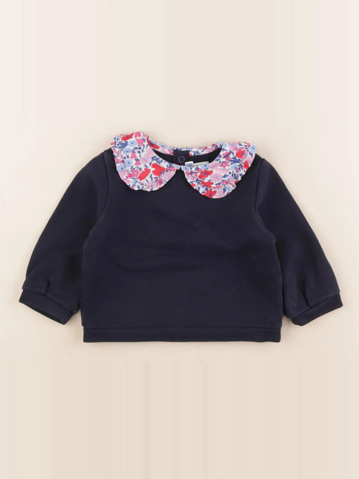 Jacadi - sweat bleu - 12 mois