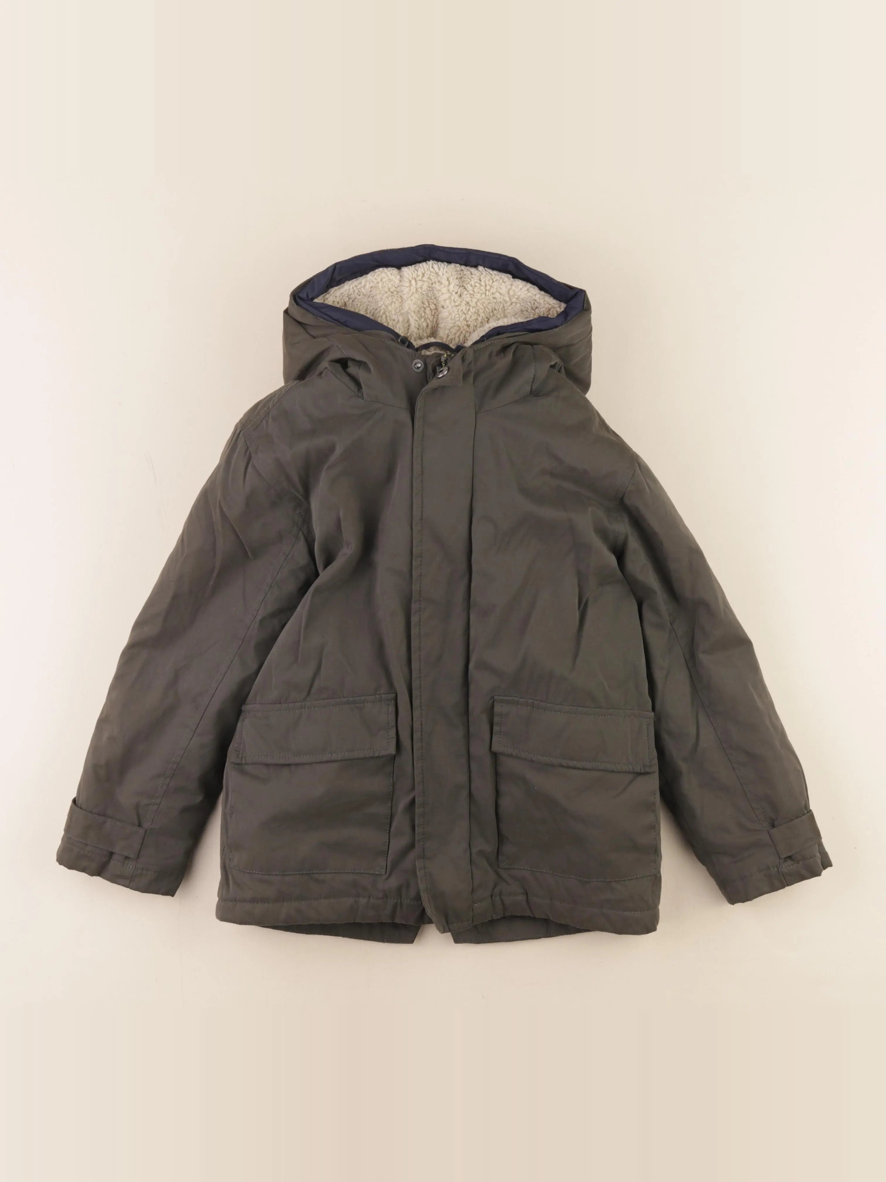 Vertbaudet - parka vert - 6 ans