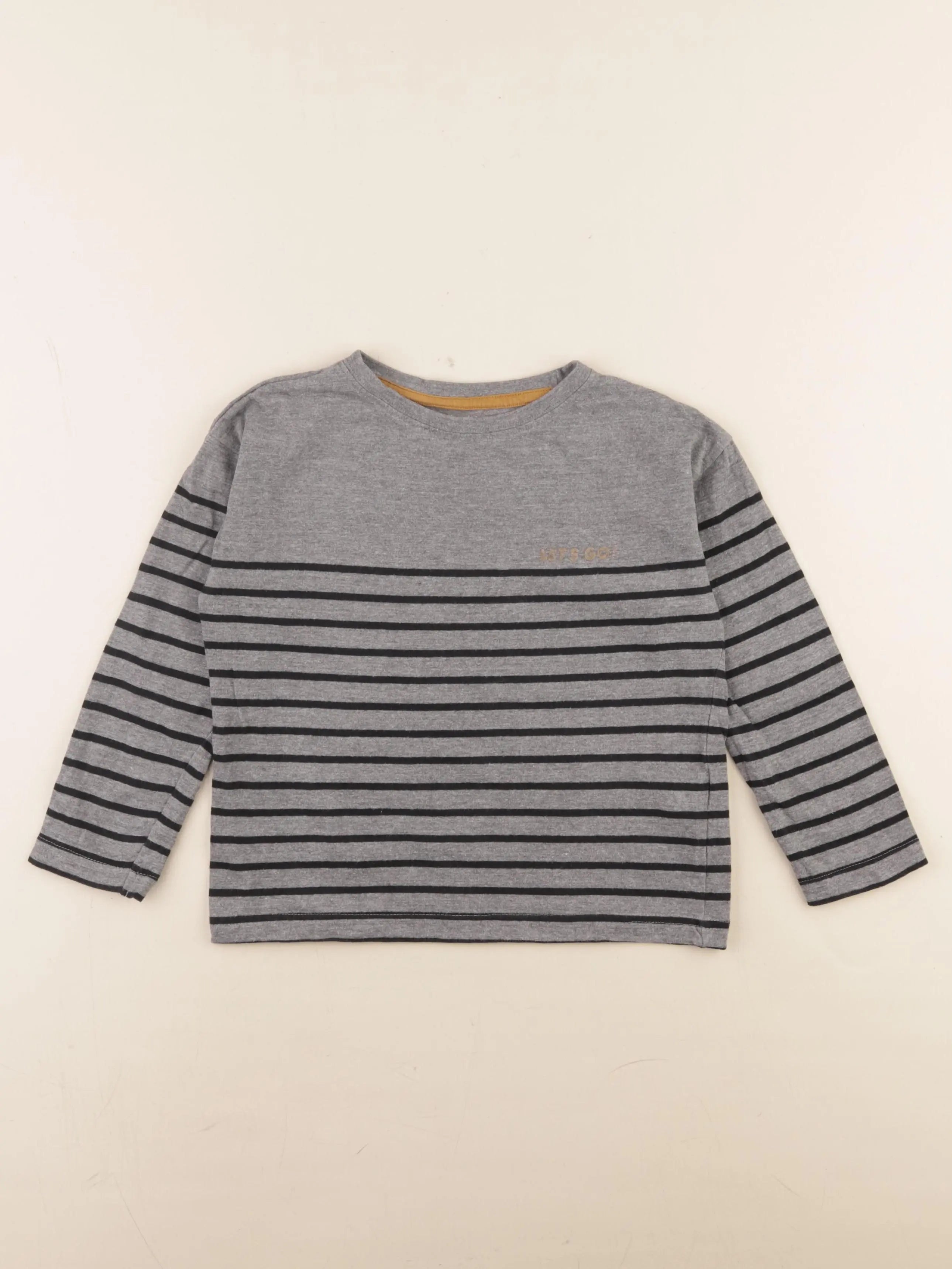 Vertbaudet - tee-shirt gris - 6 ans