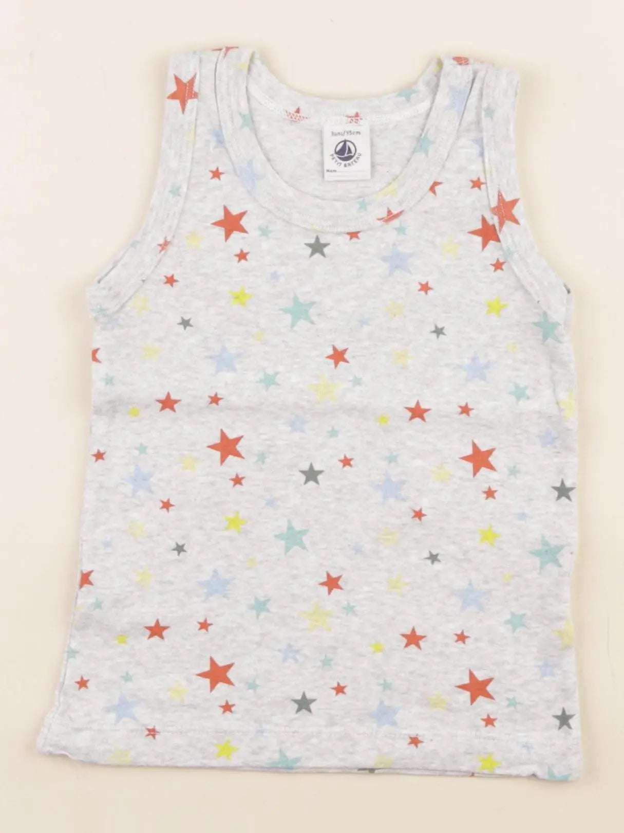 Petit Bateau - maillot de corps gris - 3 ans
