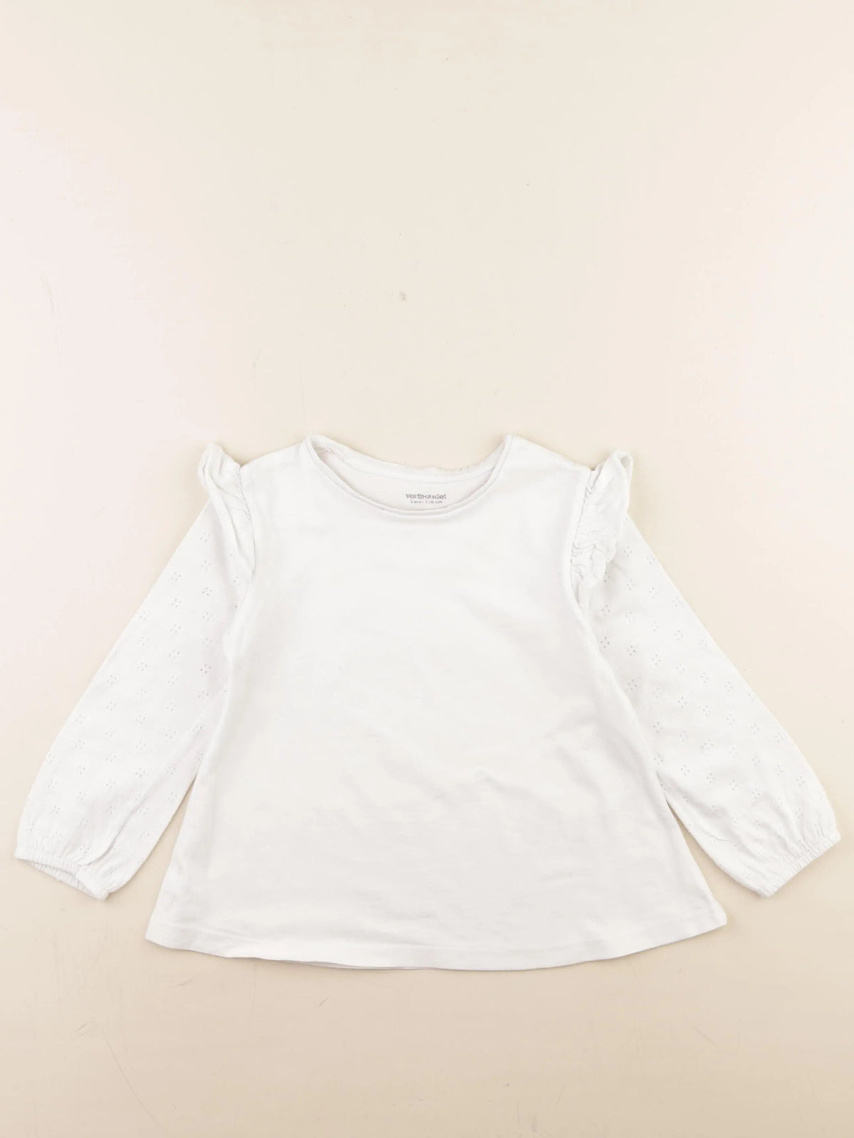 Vertbaudet - tee-shirt blanc - 5 ans