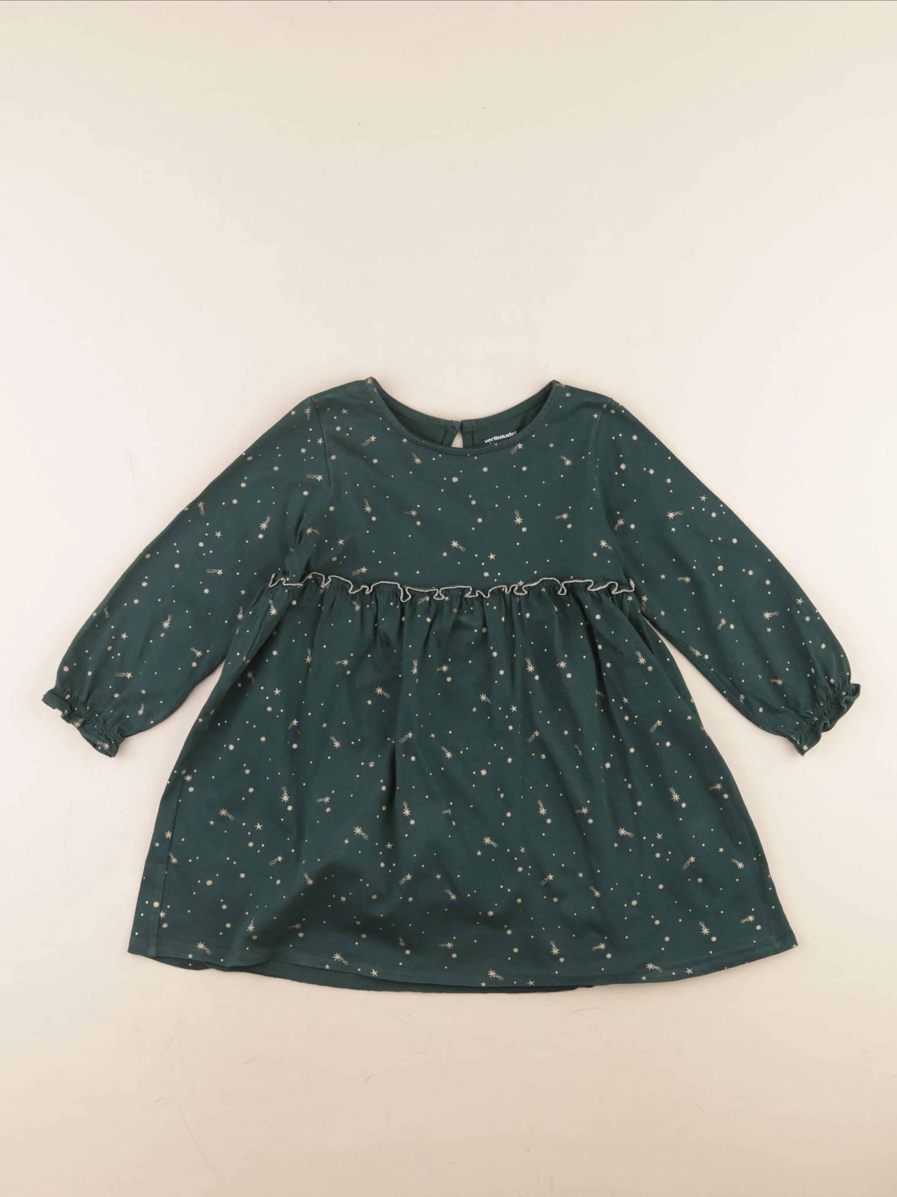 Vertbaudet - robe vert - 5 ans