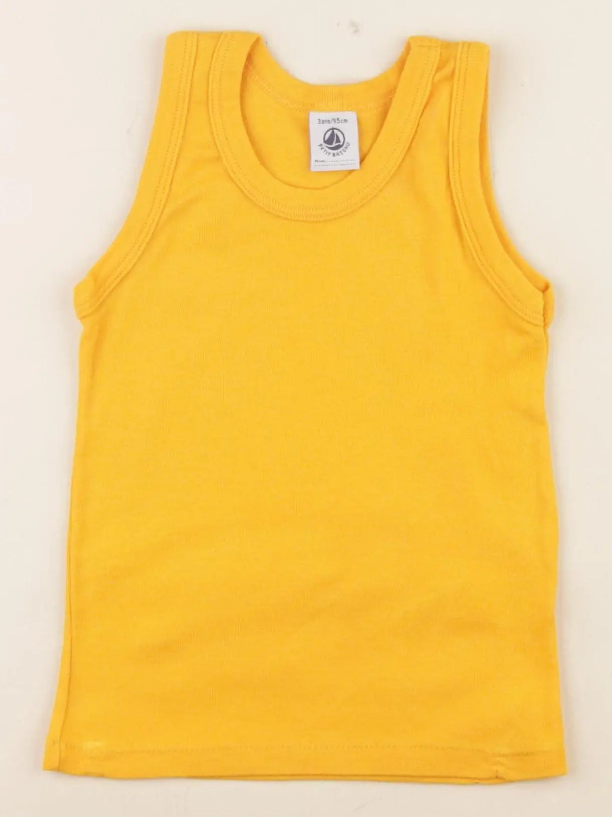 Petit Bateau - maillot de corps jaune - 3 ans