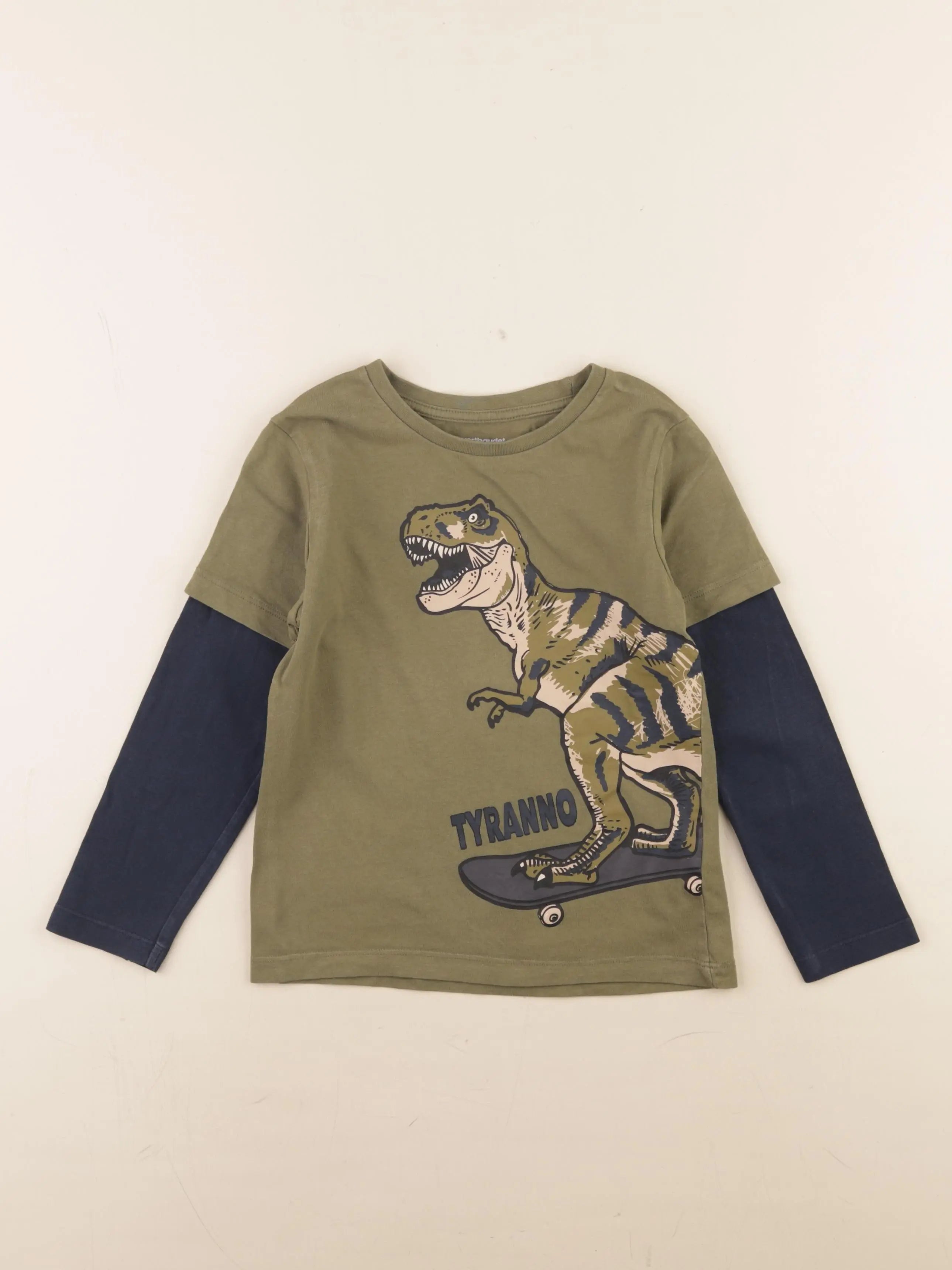 Vertbaudet - tee-shirt vert - 6 ans