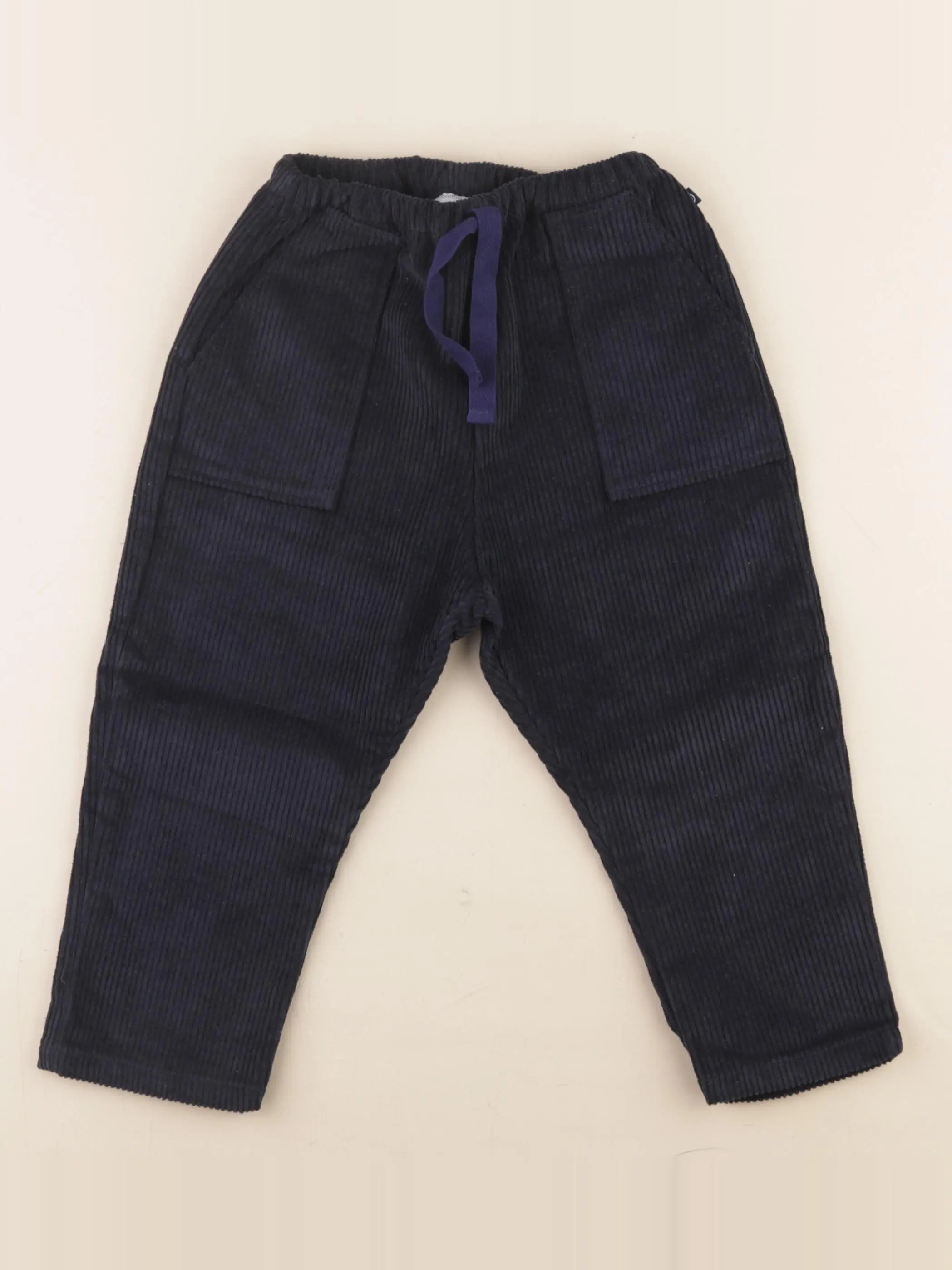 Petit Bateau - pantalon bleu - 36 mois