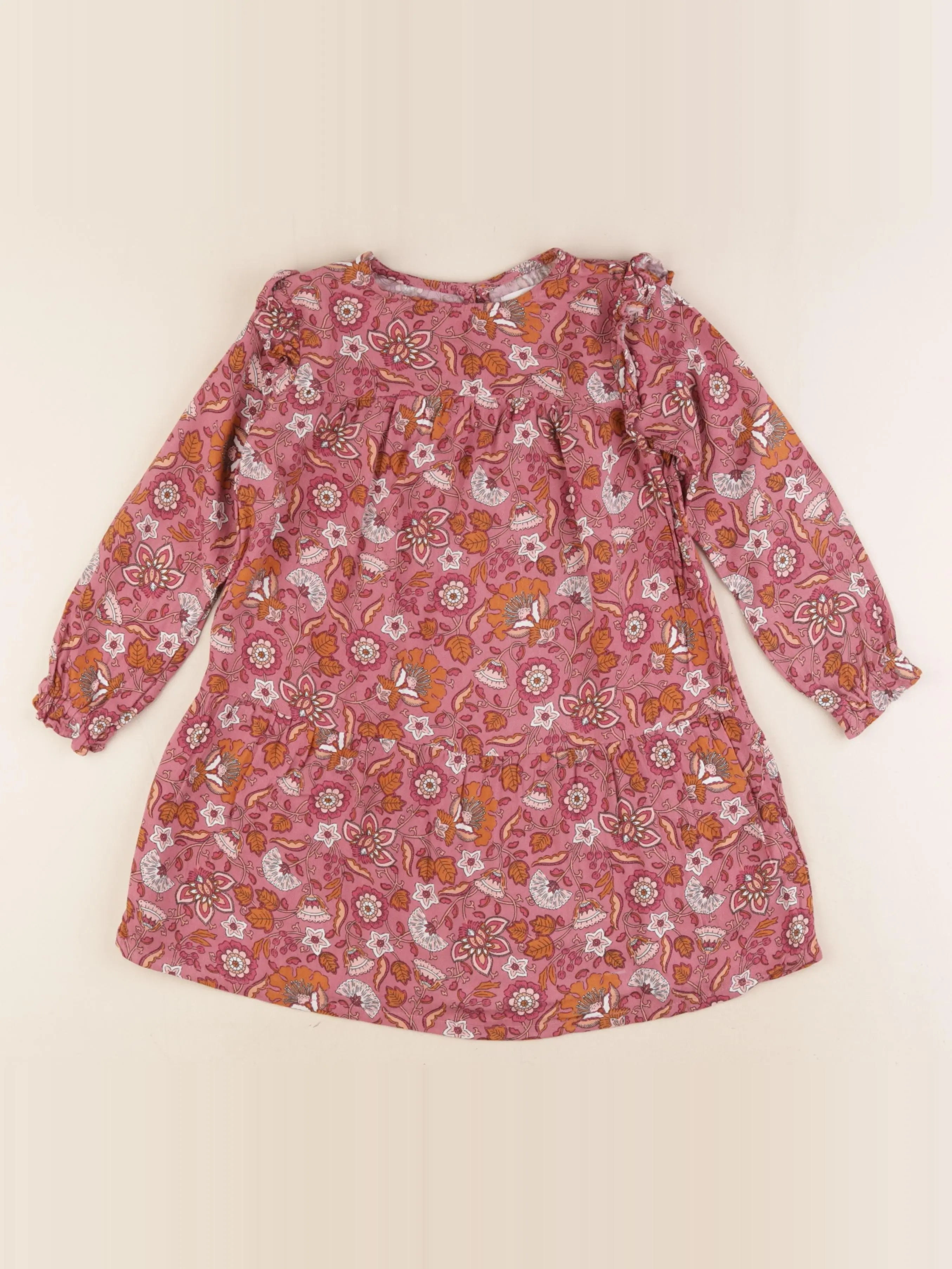 Vertbaudet - robe rose - 4 ans