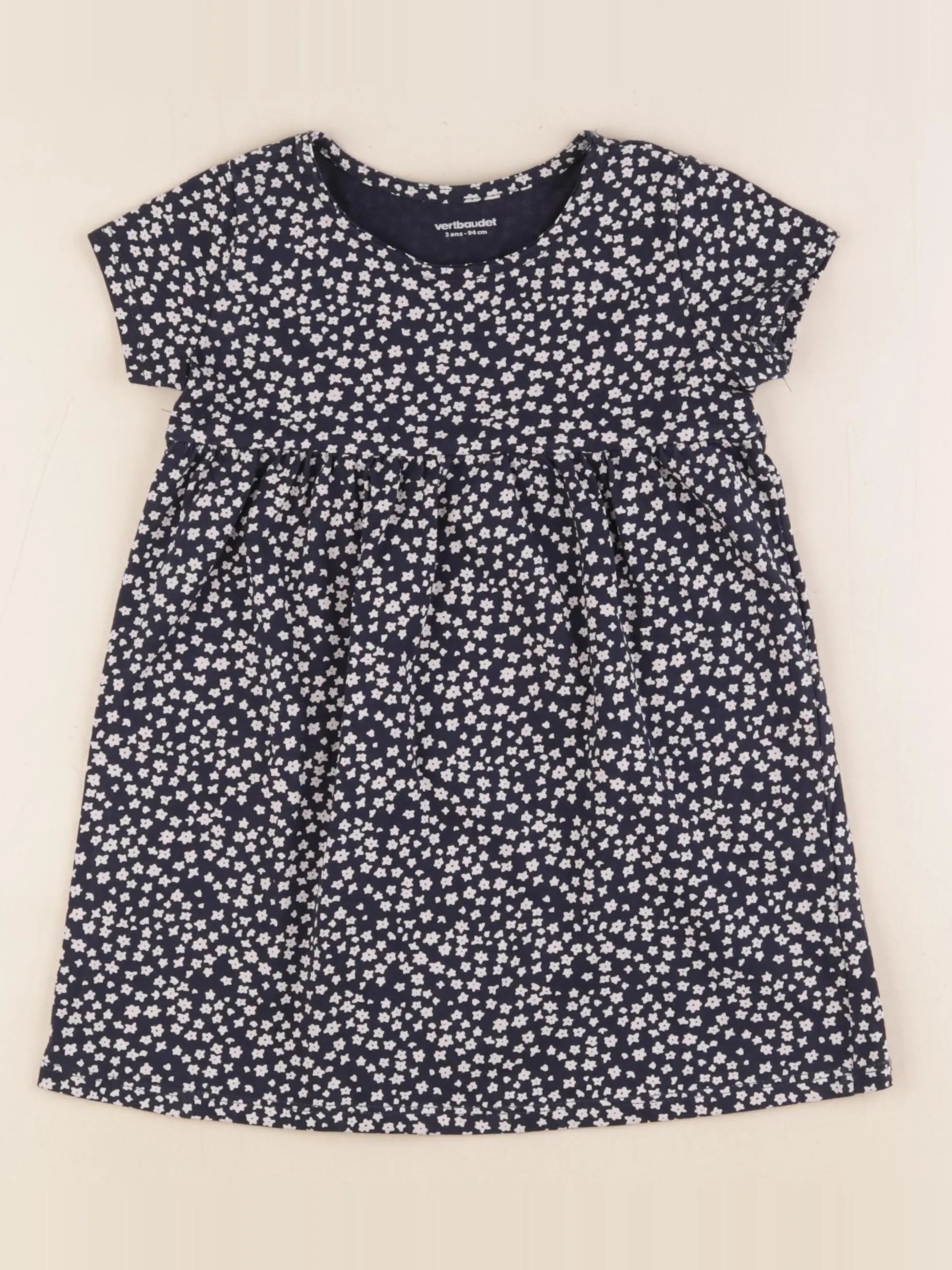 Vertbaudet - robe bleu - 3 ans