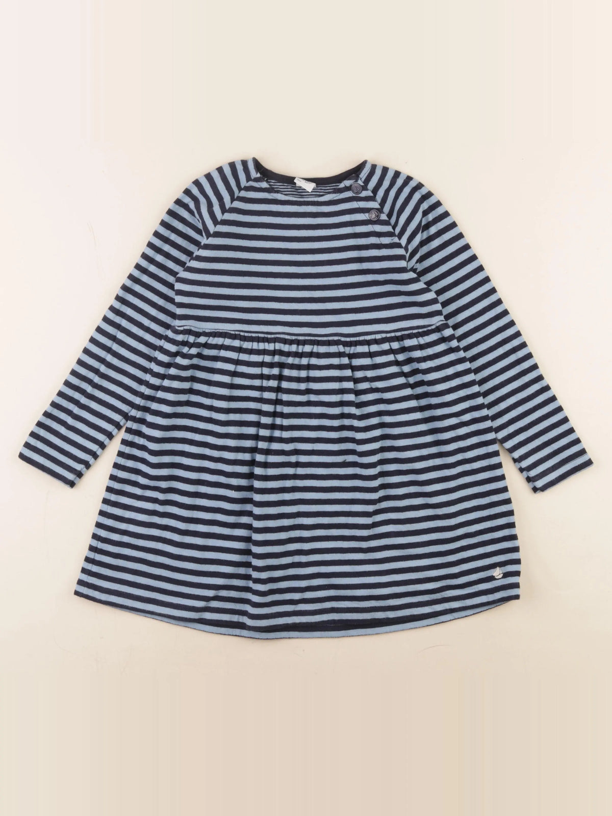 Petit Bateau - robe bleu - 6 ans