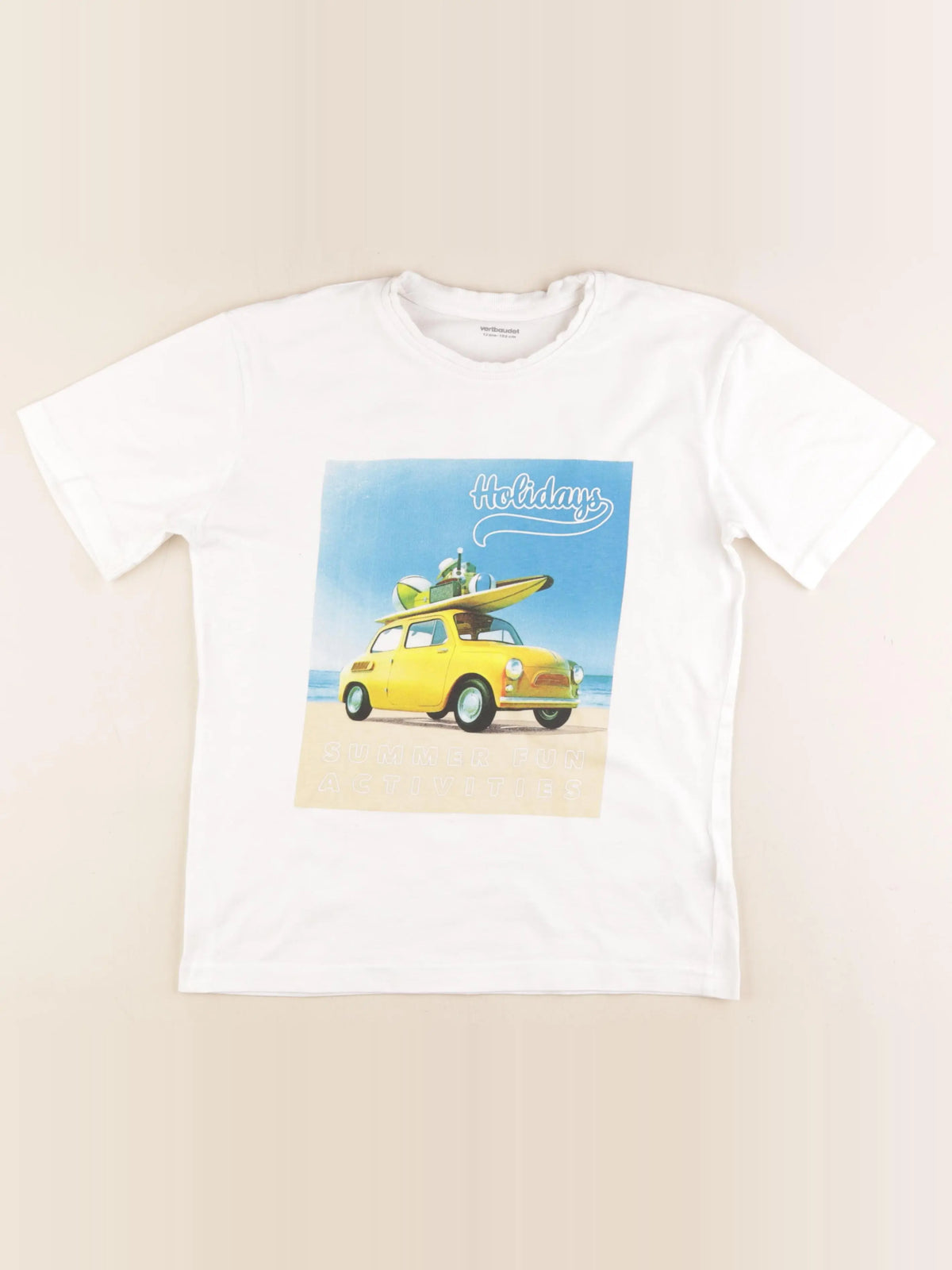 Vertbaudet - tee-shirt blanc - 12 ans