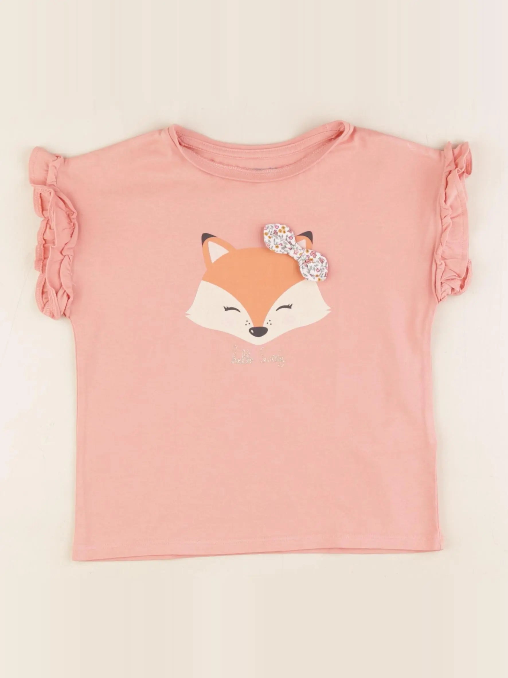Vertbaudet - tee-shirt rose - 4 ans